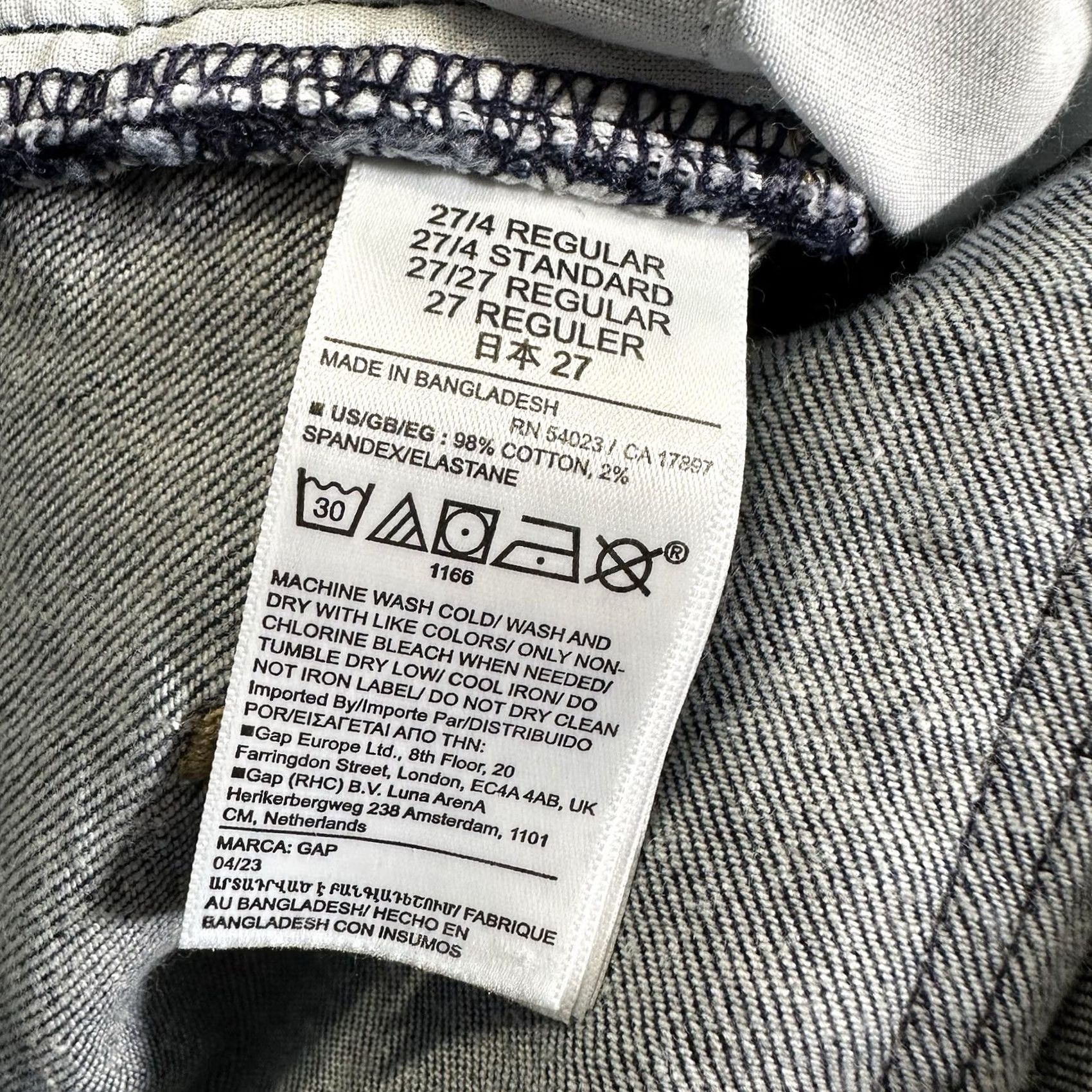 Gap Gap Jeans Womens 4 Slim Mid Rise Ankle Denim 27x26 Regular Blue 98% Cotton 2% Spandex 5-Pocket Womens Jeans 90s Style? No Size 27" / US 4 / IT 40 - 6 Thumbnail