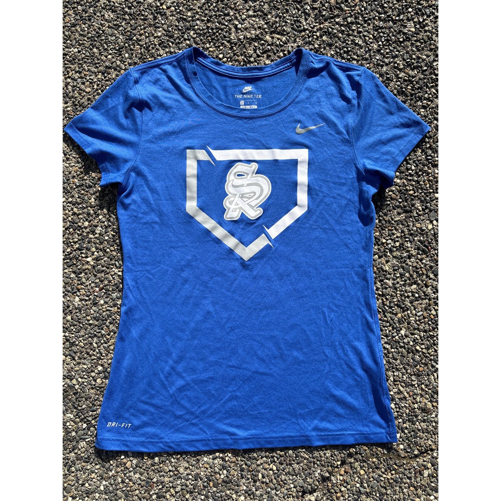 Nike Nike Dri-Fit logo shirt blue baseball plate logo SR Medium Size US M / EU 48-50 / 2 - 1 Thumbnail