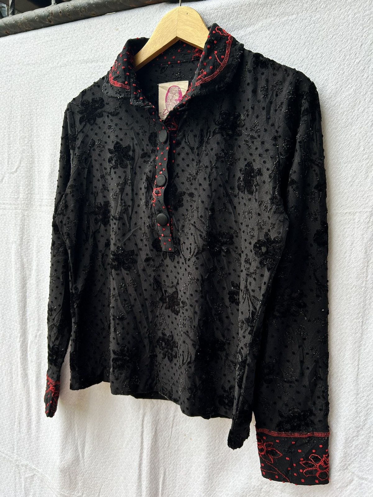 Japanese Brand Zamuyu japanese flowers issey shirt Size US M / EU 48-50 / 2 - 3 Thumbnail