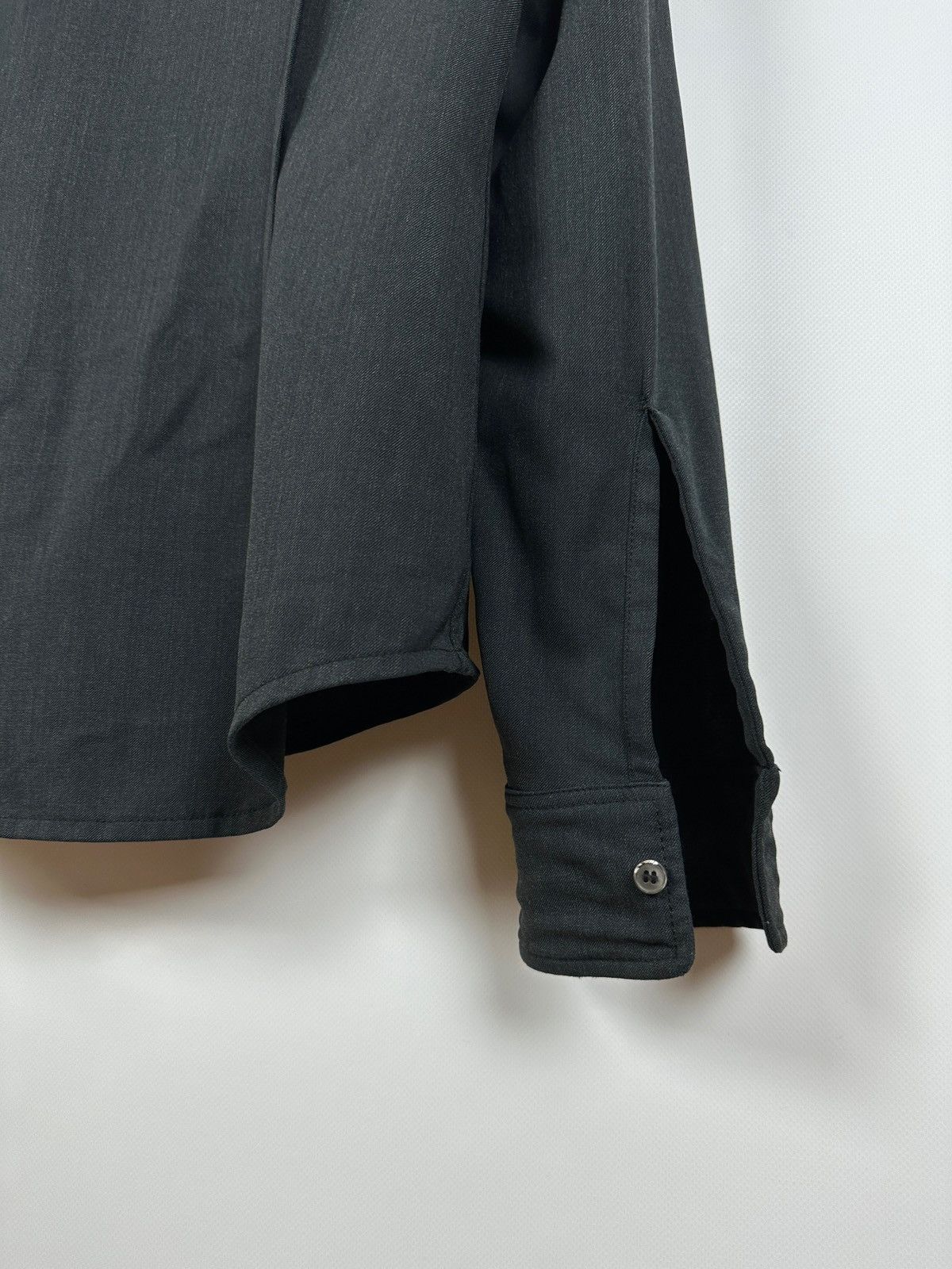 Prada Vintage Prada Technical Zip/Button Wool Shirt Size US L / EU 52-54 / 3 - 19 Thumbnail
