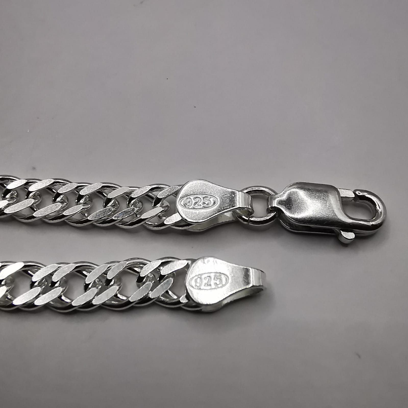 Sterling Silver Vintage Jewelry Chain, 925 Sterling Silver, Signed 13,58g Size ONE SIZE - 7 Thumbnail