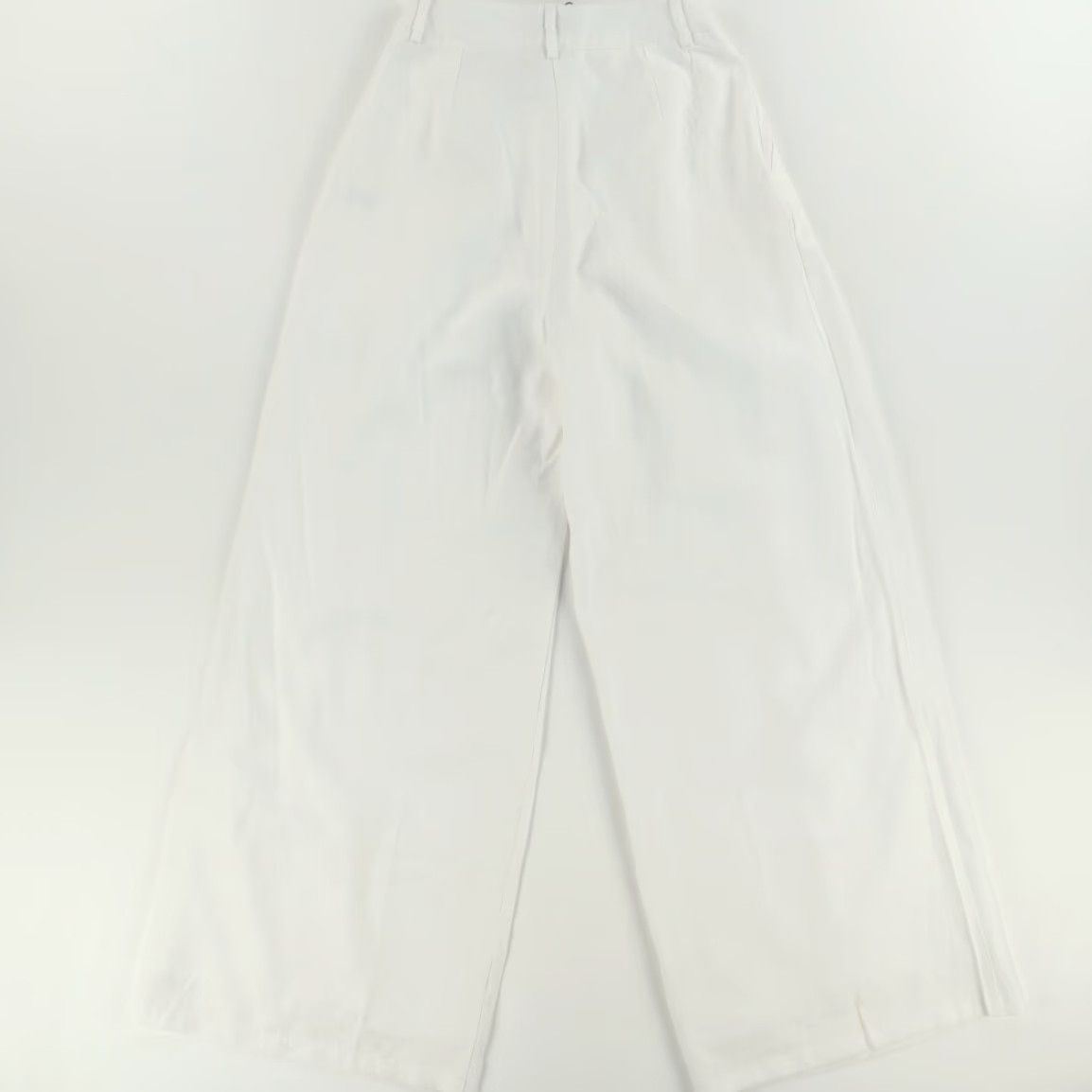 Vintage SNDYS Alexa Wide Leg Rayon Microfiber Chino Pants White Women's XS Shirt Size 26" / US 2 / IT 38 - 4 Thumbnail