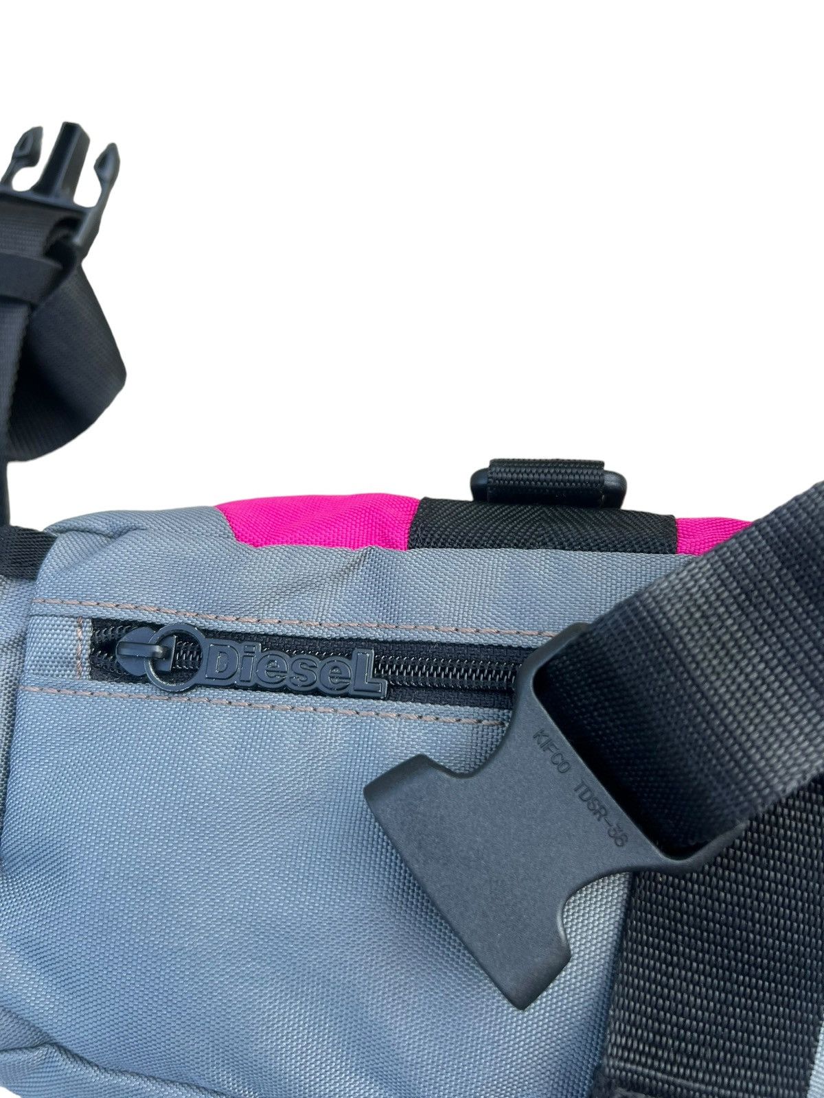 Diesel Vintage Diesel Multi Colour Block Nylon Waist Chest Bag Size ONE SIZE - 13 Thumbnail