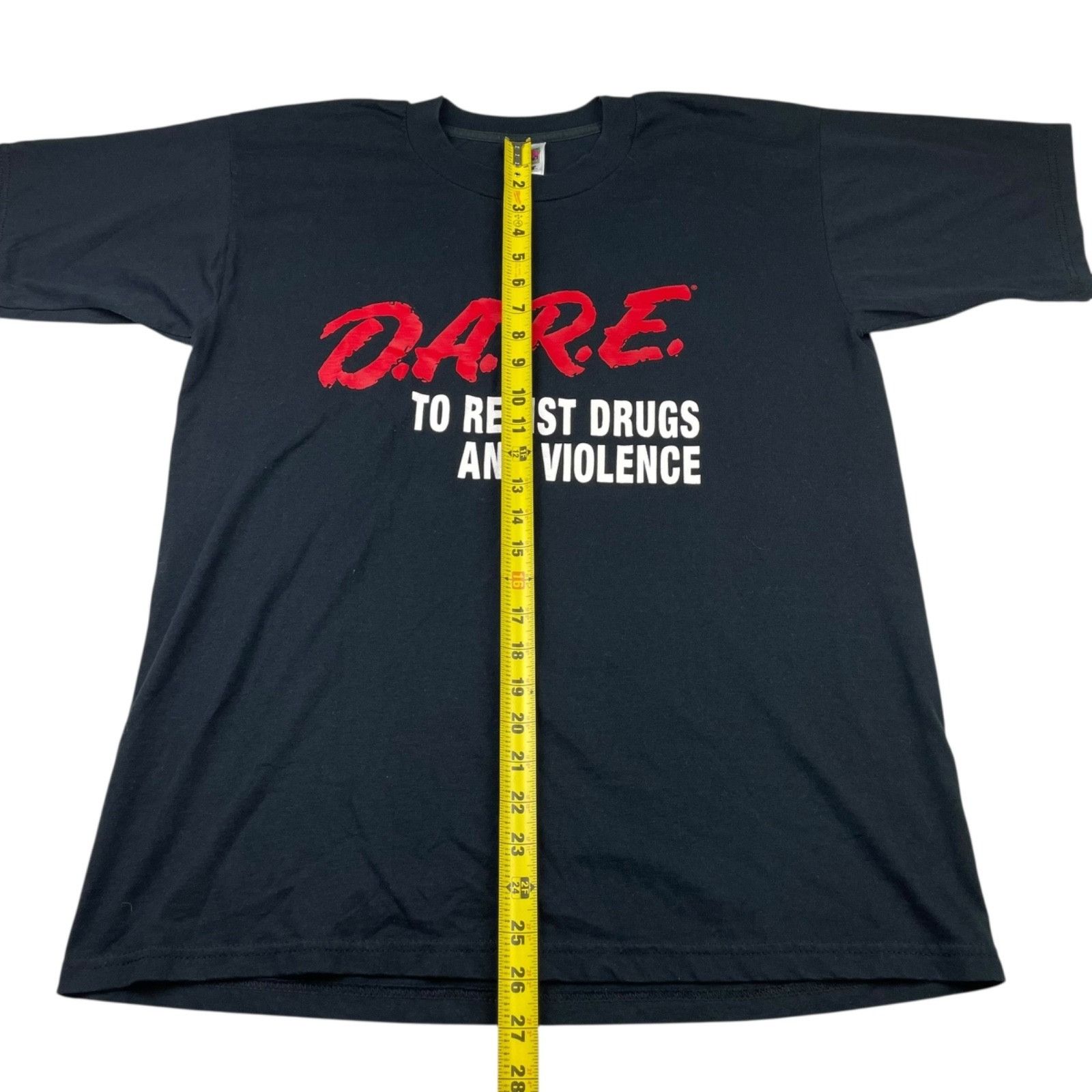 Other VTG DARE To Resist Drugs And Violence Men's Crewneck S/S T-S Size US L / EU 52-54 / 3 - 5 Thumbnail