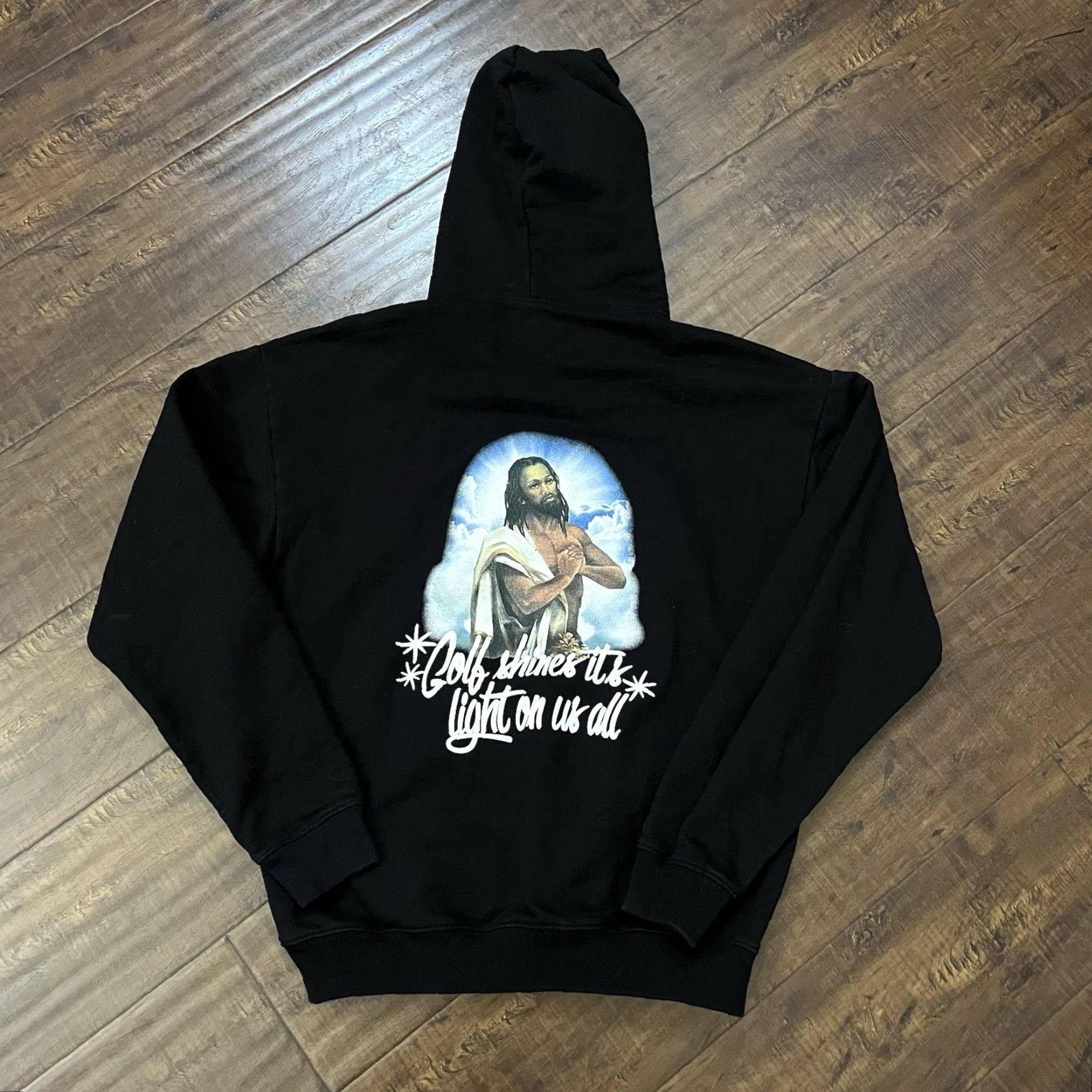 Golf Wang GOLF WANG Black Pullover Hoodie Spellout Mens Medium Tyler the Creator Size US M / EU 48-50 / 2 - 2 Thumbnail