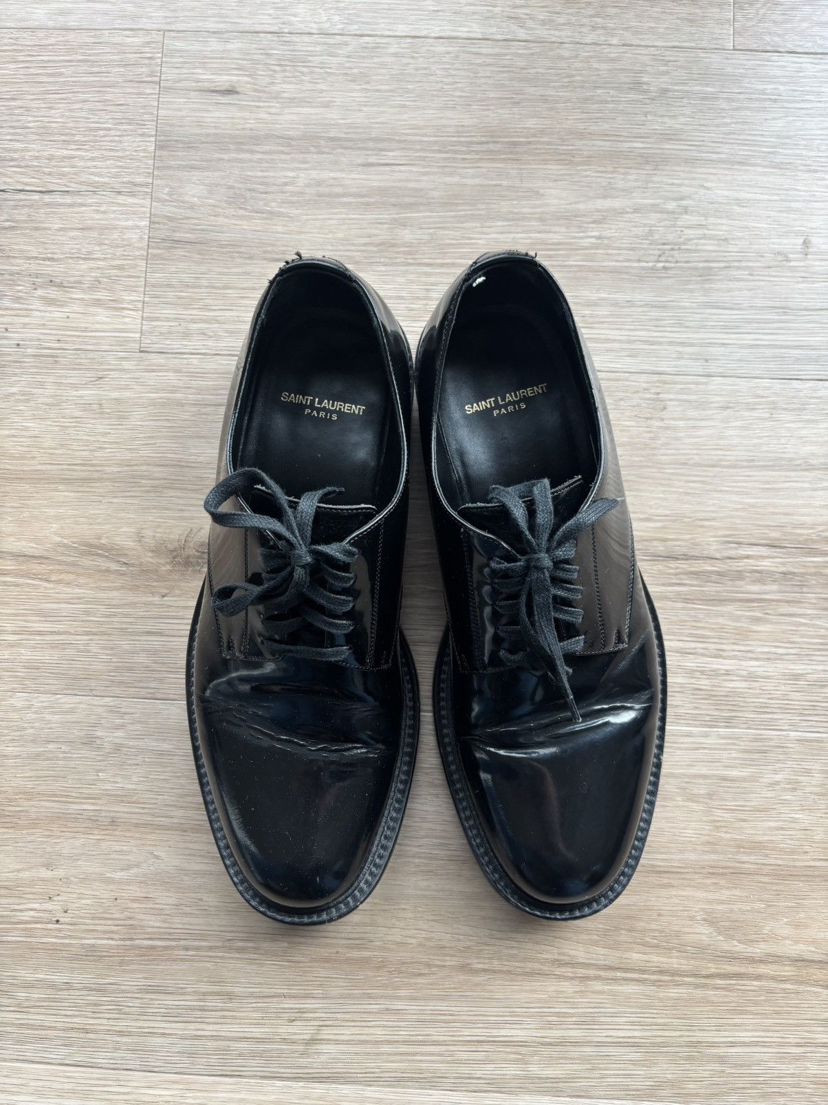 Saint Laurent Paris Saint Laurent Paris Army Derby Size US 9.5 / EU 42-43 - 4 Thumbnail