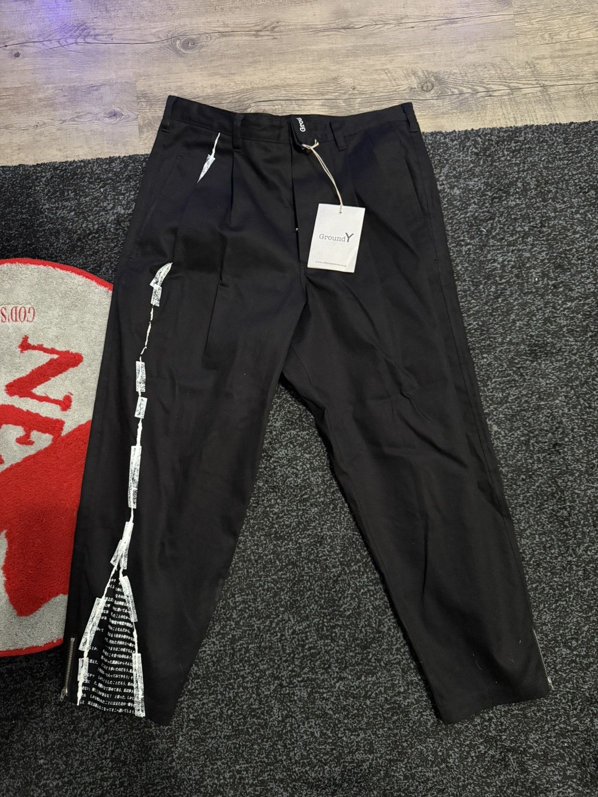 Ground Y Ground Y Hem zipper pants size 3 BRAND NEW Size US 32 / EU 48 - 1 Thumbnail