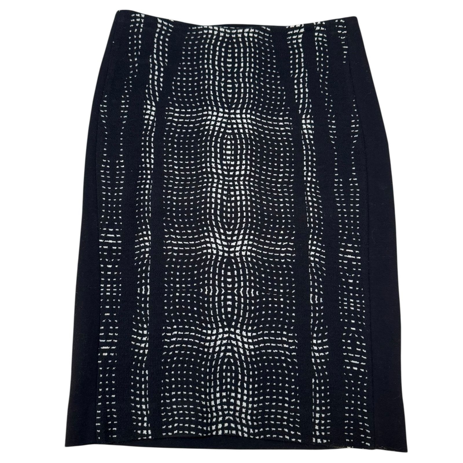 Diane von Furstenberg Diane von Furstenberg Marta Pencil Skirt Black White Size 2 Size 26" / US 2 / IT 38 - 1 Thumbnail