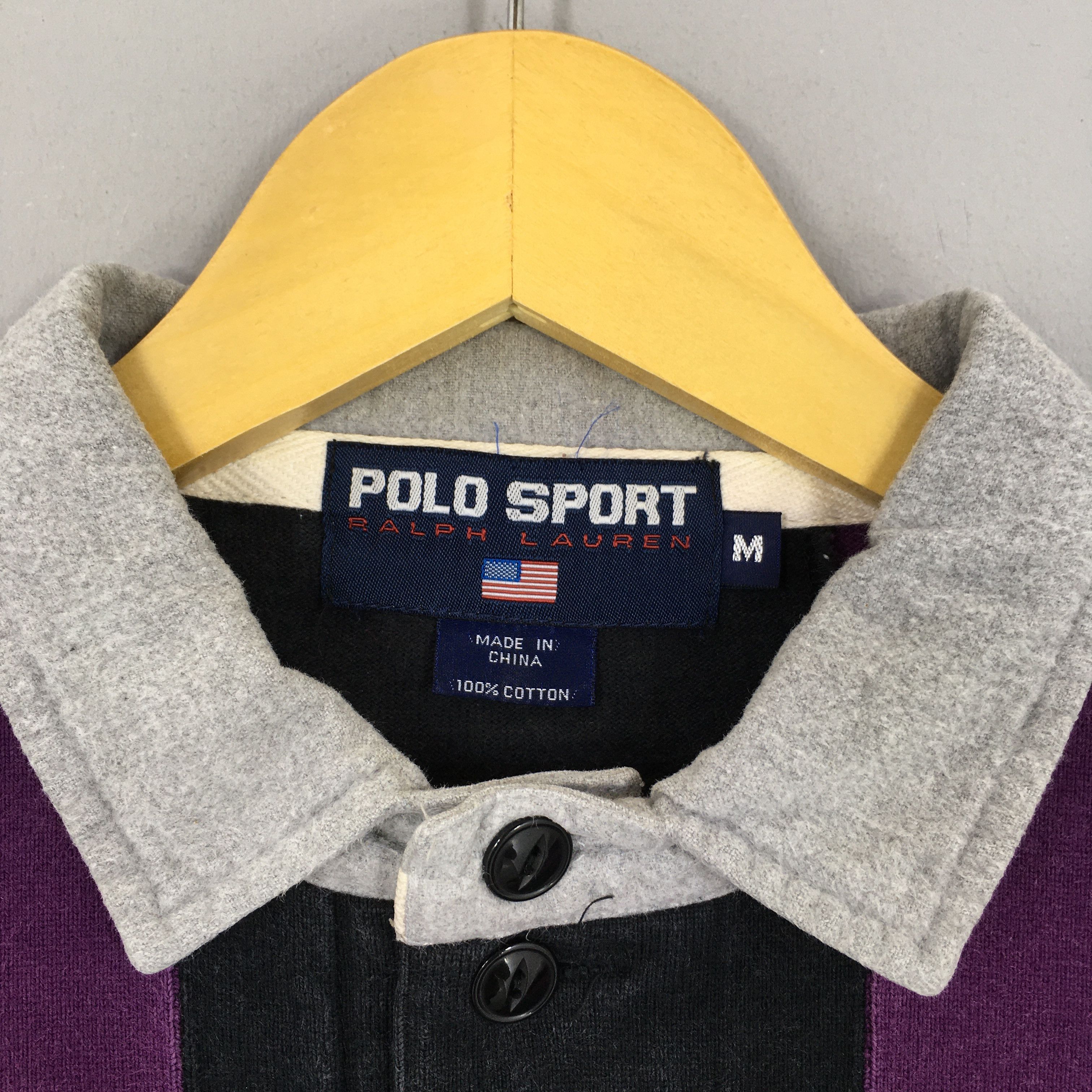 Polo Ralph Lauren Vintage 90s Polo Sport Ralph Lauren Rugby Shirt Medium Size US M / EU 48-50 / 2 - 5 Thumbnail