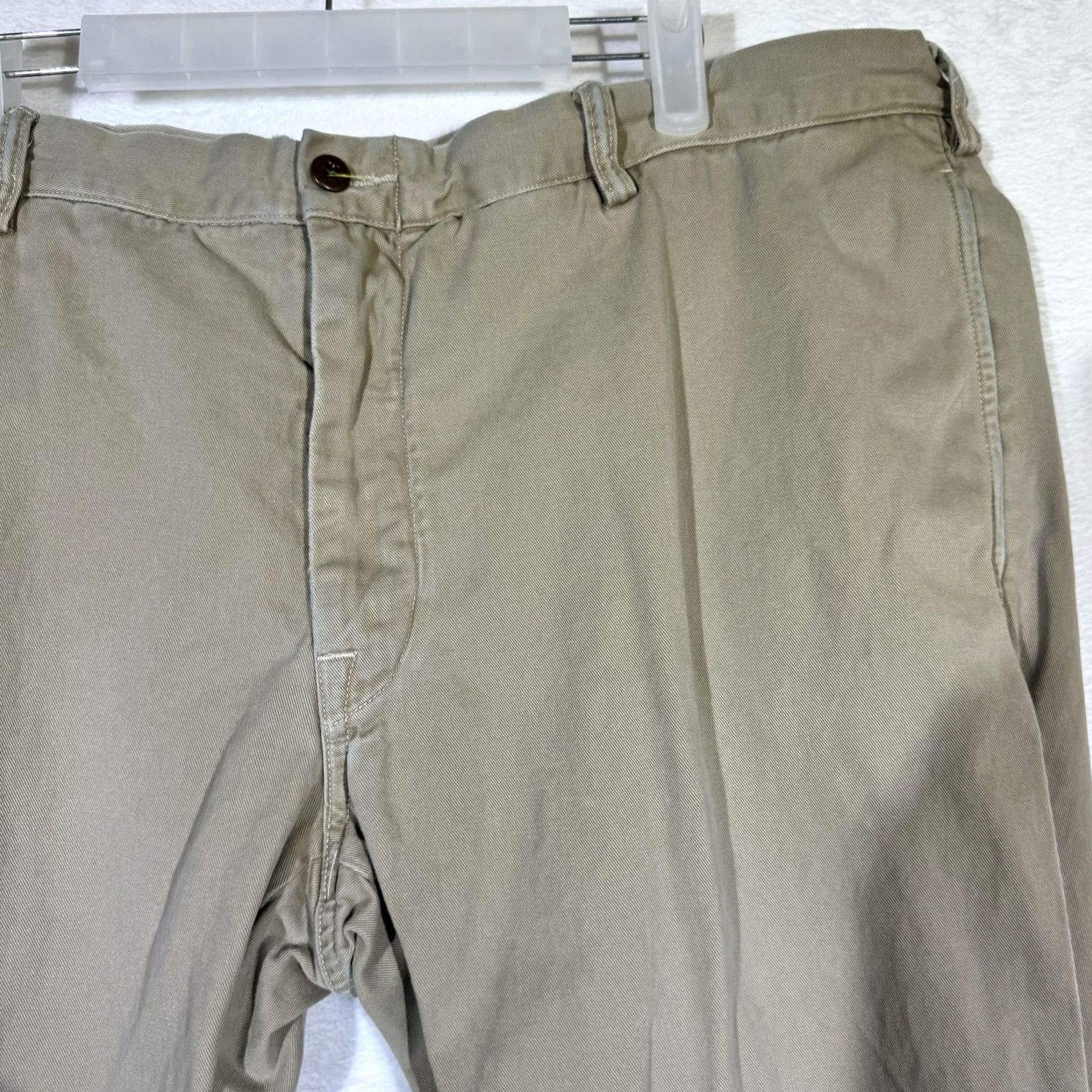 Polo Ralph Lauren VINTAGE Polo Ralph Lauren Pants Mens 40x30 Khaki Classic Fit Casual Chino Flat Front Size US L / EU 52-54 / 3 - 6 Thumbnail