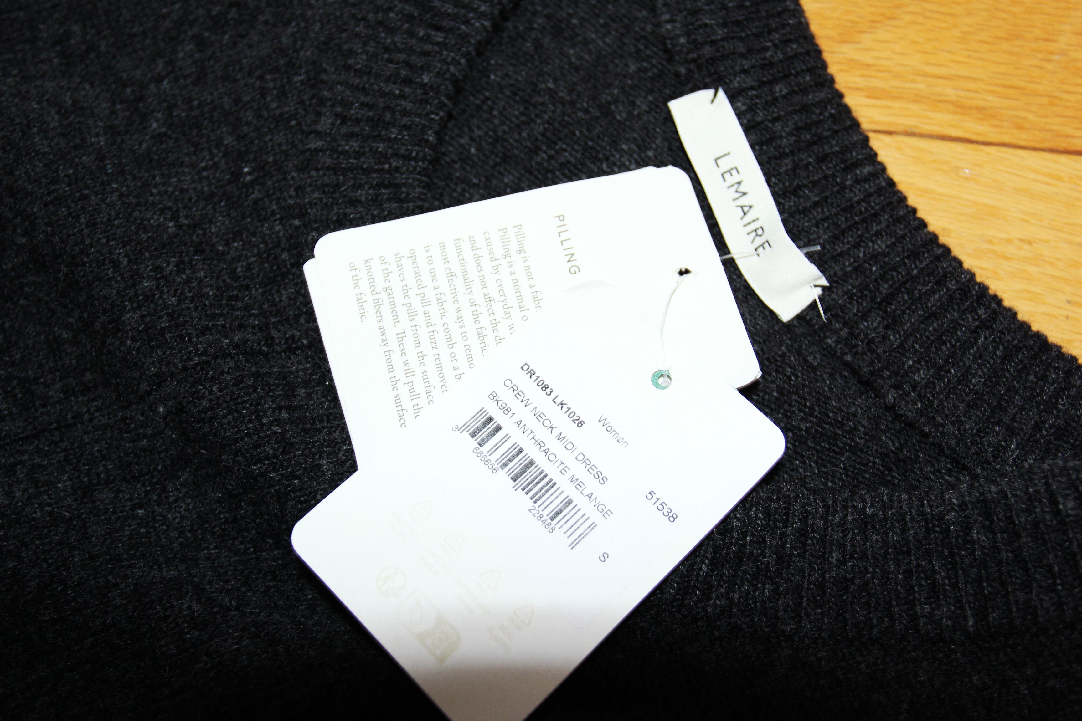 Lemaire BNWT AW24 LEMAIRE CREW NECK MIDI DRESS S Size S / US 4 / IT 40 - 8 Thumbnail