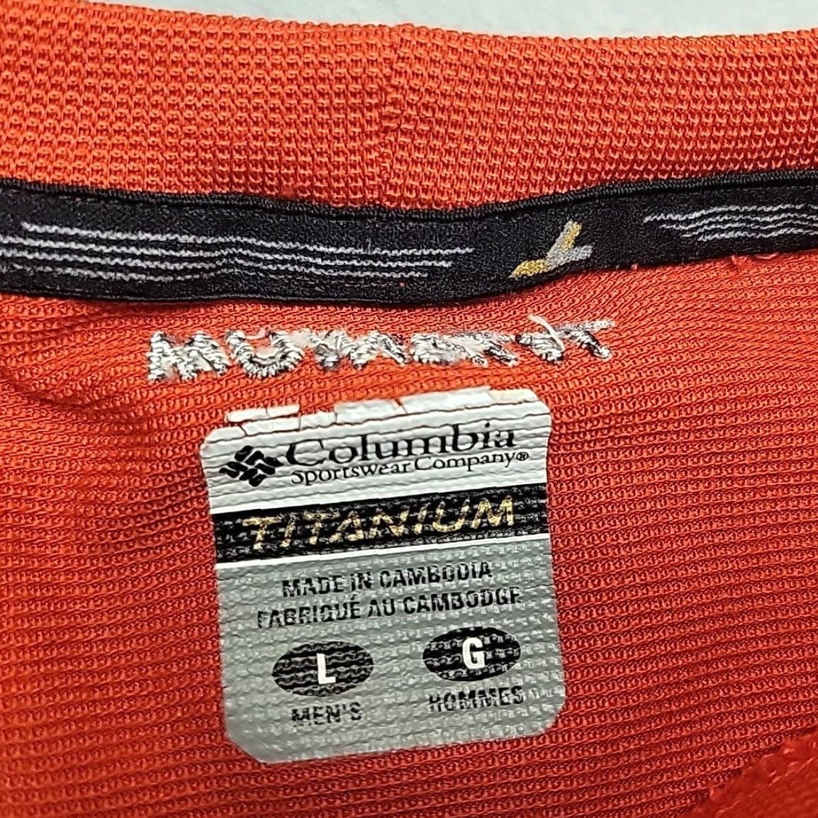 Vintage VINTAGE Columbia Shirt Mens Large Rust Orange Titanium Omni Dry Performance Stretch TEE Size US L / EU 52-54 / 3 - 3 Thumbnail