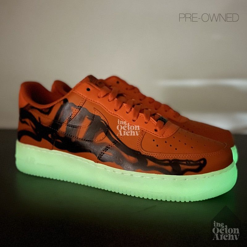 Nike 2020 Nike Air Force 1 Low 'Orange Skeleton' CU8067-800 Size US 11 / EU 44 - 9 Thumbnail
