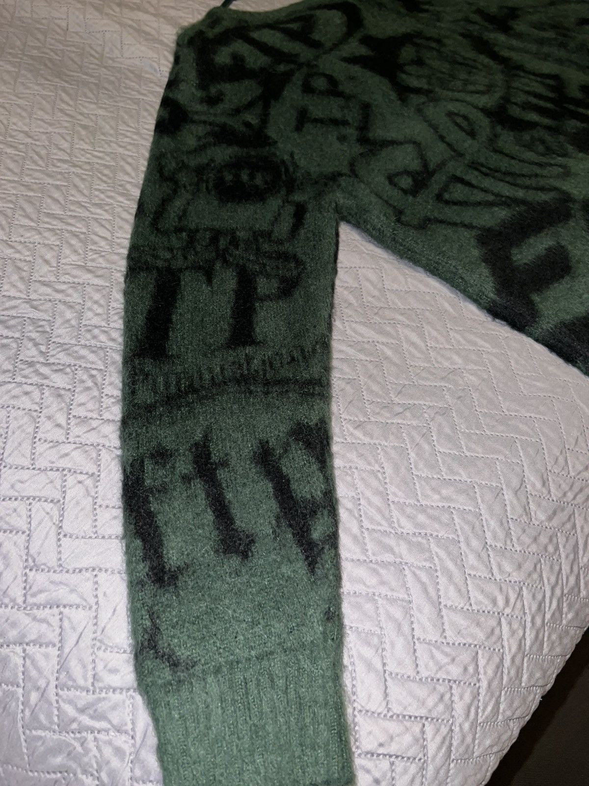Fuck The Population FTP Archive Mohair sweater - Green Size US M / EU 48-50 / 2 - 9 Thumbnail