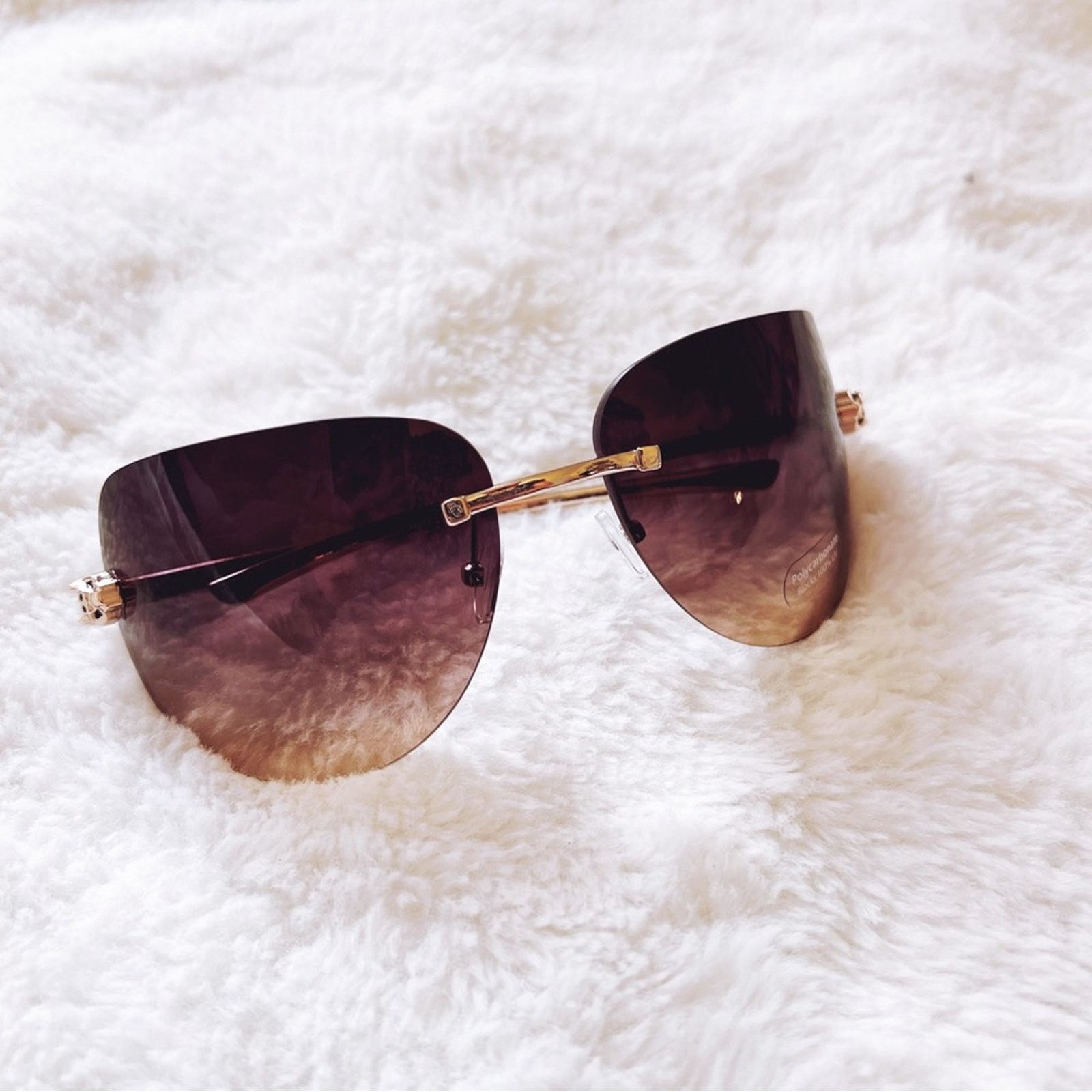 Other Ophelia Brown Floral Chic Sunglasses Size ONE SIZE - 3 Thumbnail
