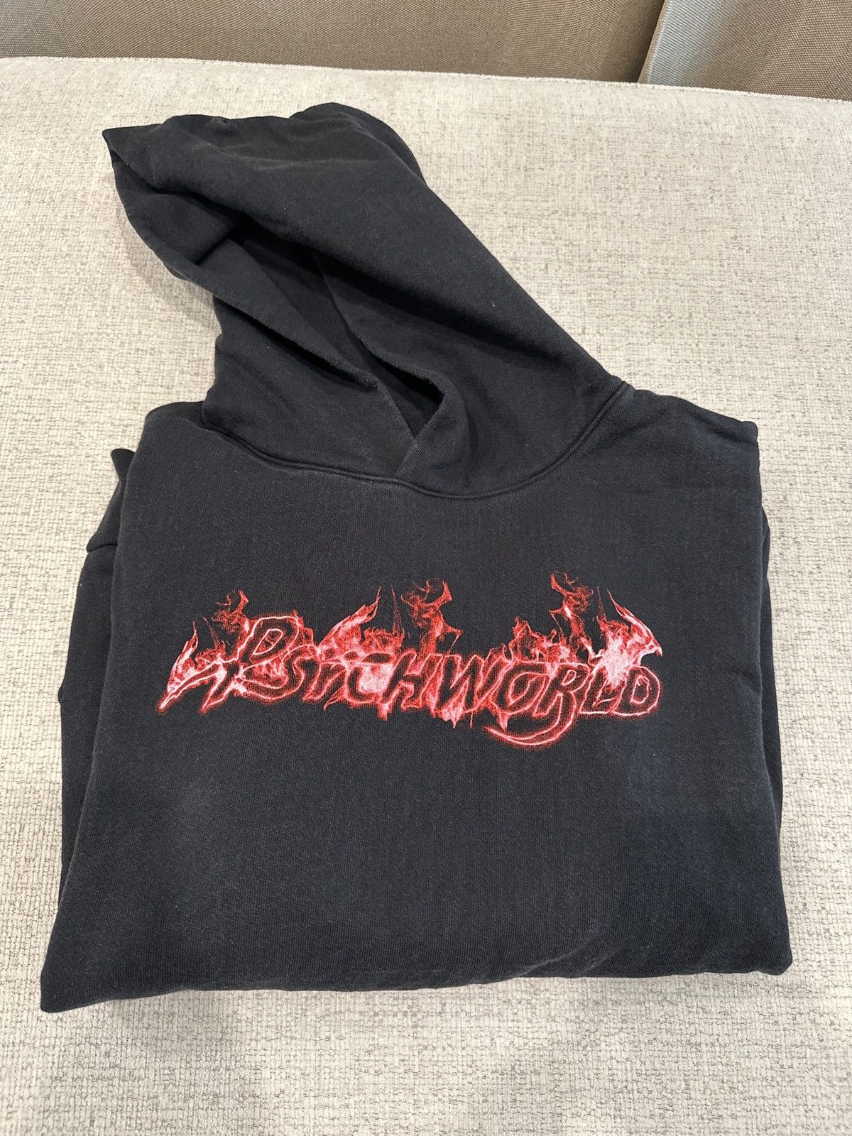 Psychworld Psychworld Flame Logo Hoodie - Black (Size Large) Size US L / EU 52-54 / 3 - 2 Thumbnail