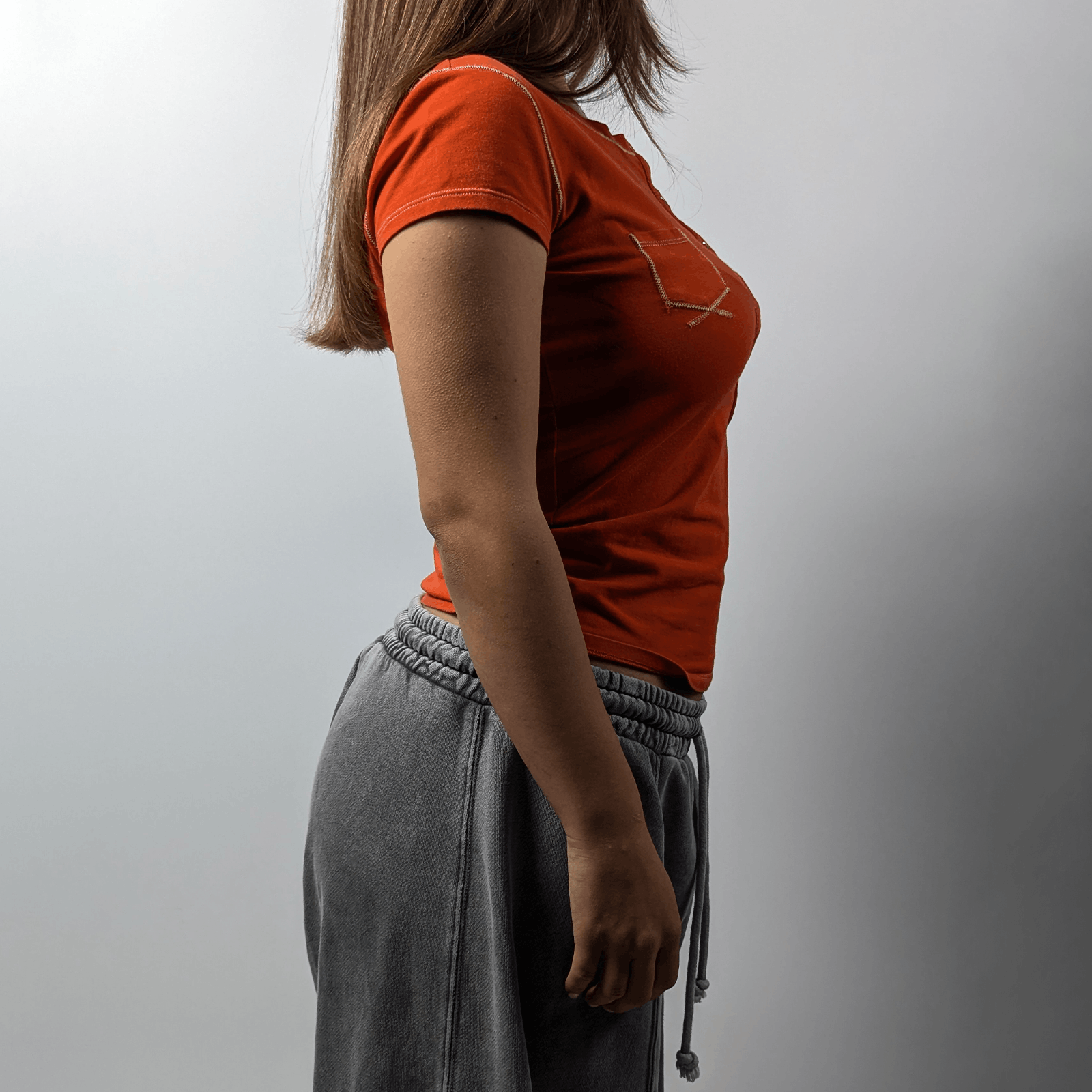 Moncler Moncler Patch Logo Orange Y2K Slim Top Blouse Shirt XS-S Size XS / US 0-2 / IT 36-38 - 8 Thumbnail