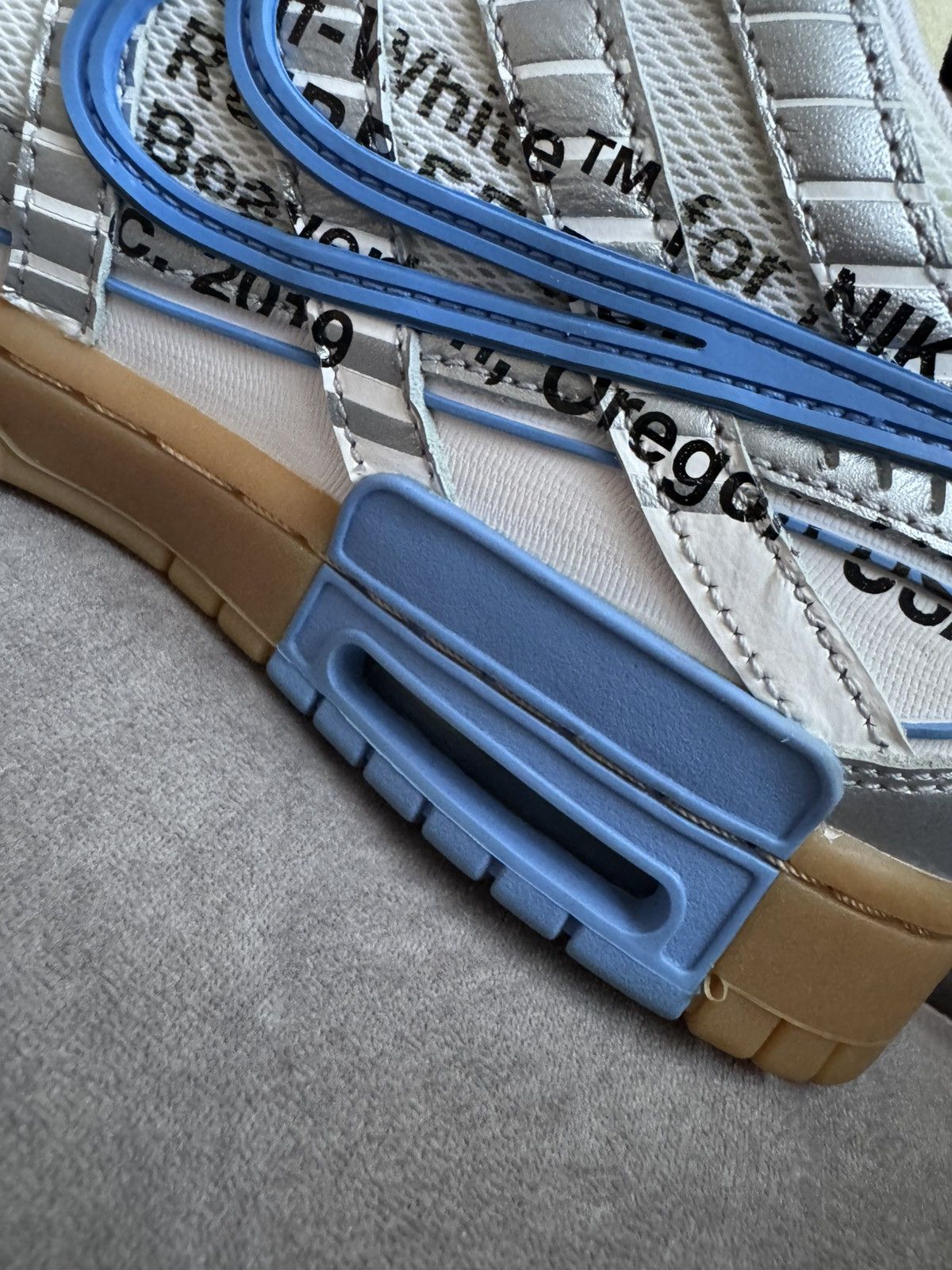 Off-White NIKE X OFF-WHITE DUNK UNC sz US9 UK8 only tried on see phot Size US 9 / EU 42 - 23 Thumbnail