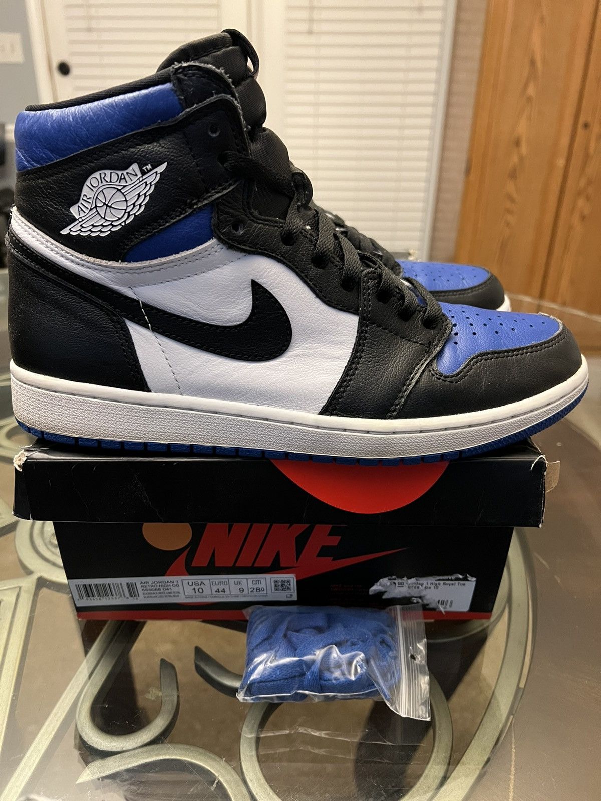 Jordan Brand Jordan 1 Retro High Royal Toe Size US 10 / EU 43 - 7 Thumbnail