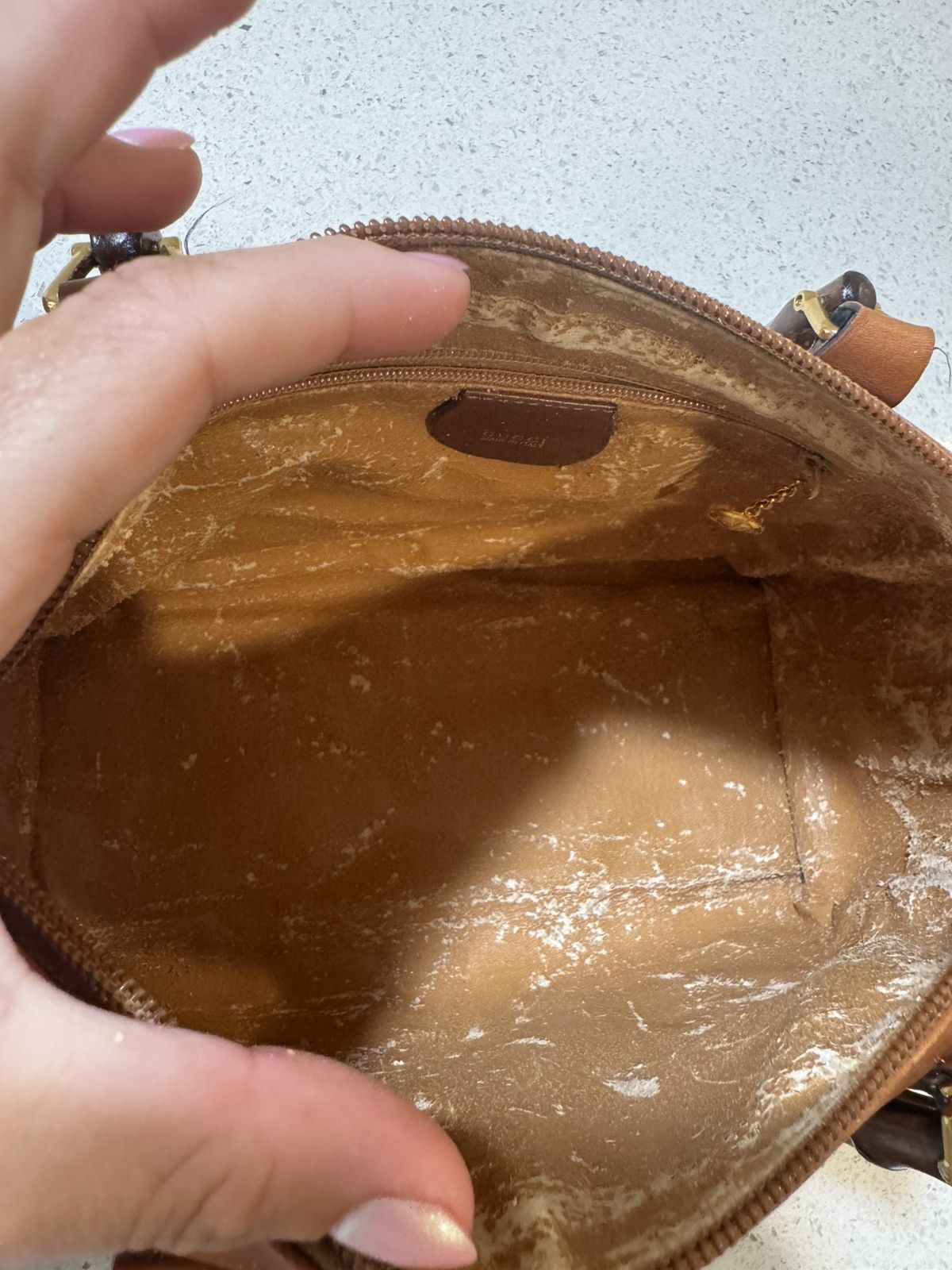 Gucci Gucci Vintage Bamboo Handle Bag - Brown Leather with COA Size ONE SIZE - 17 Thumbnail