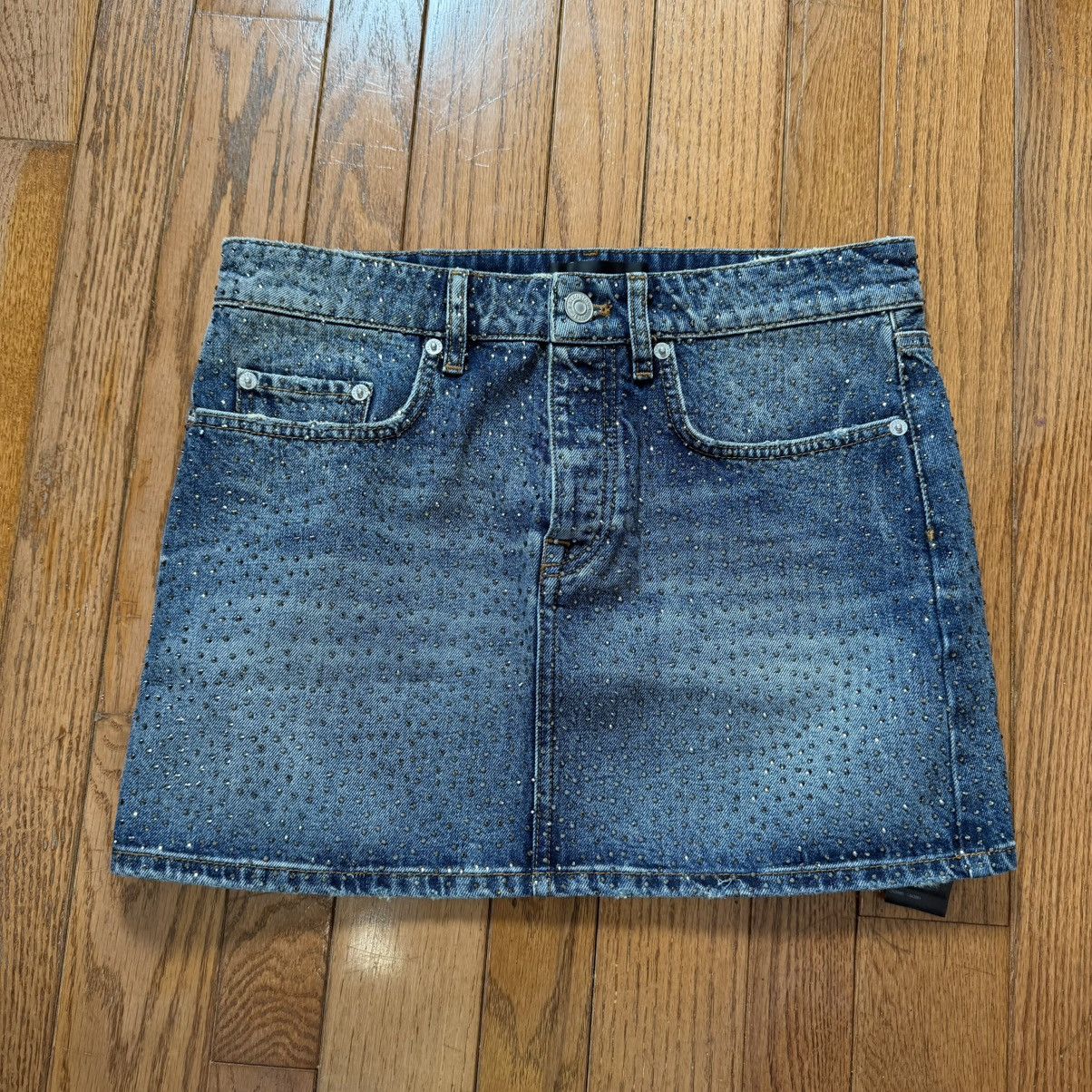 Balenciaga Balenciaga Mini Skirt rhinestone Size 25" / US 0 / IT 36 - 1 Thumbnail