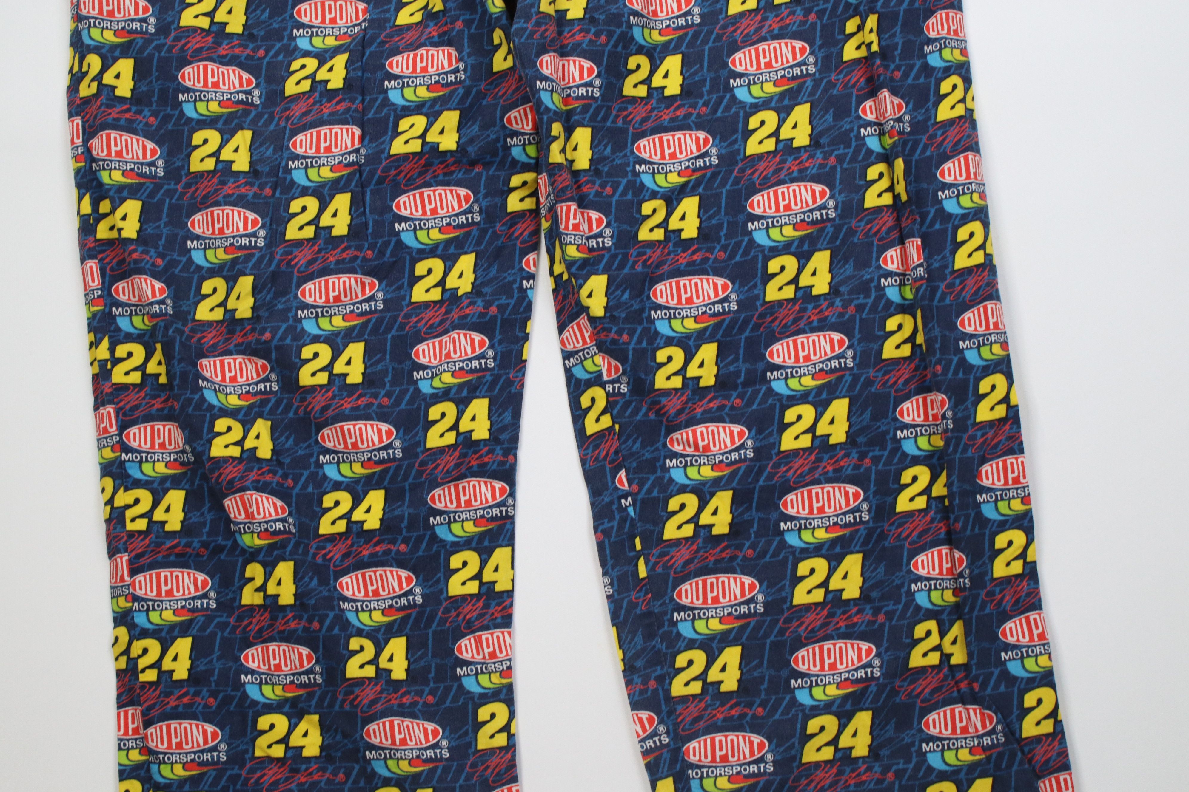 Vintage Vintage 90s Y2K NASCAR Gordon Racing Wide Leg Pants Pajamas Size US 38 / EU 54 - 3 Thumbnail