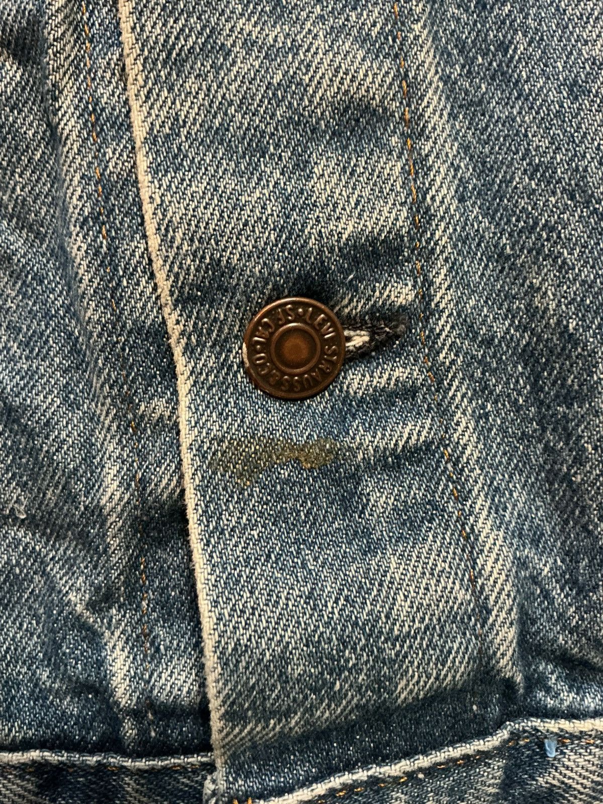 Levi's Vintage 70s 80s Levis Orange Tab Denim Trucker Jean Jacket Size US L / EU 52-54 / 3 - 8 Thumbnail