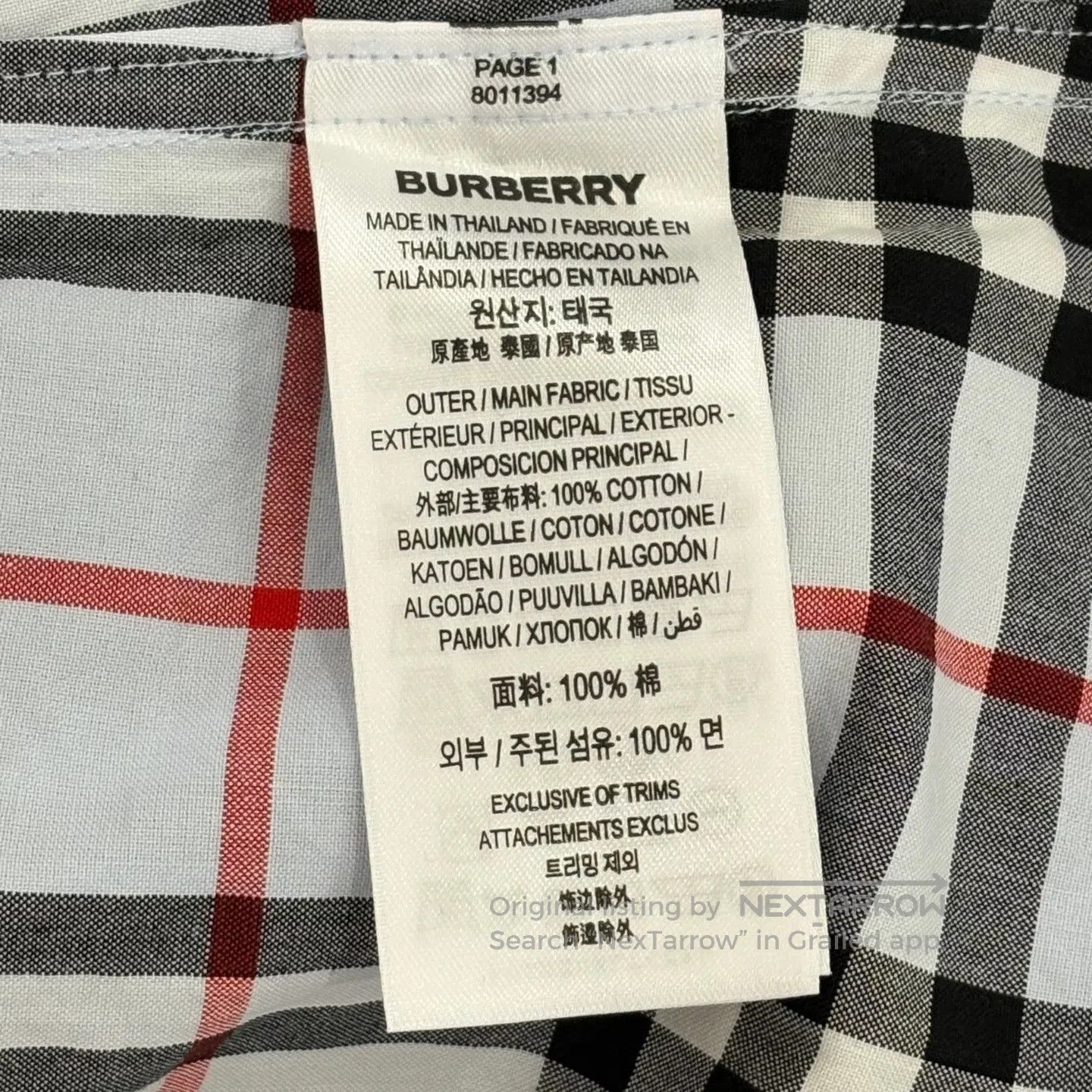 Burberry Burberry size38 Blue and white checkered single-breasted lo Size S / US 4 / IT 40 - 4 Thumbnail