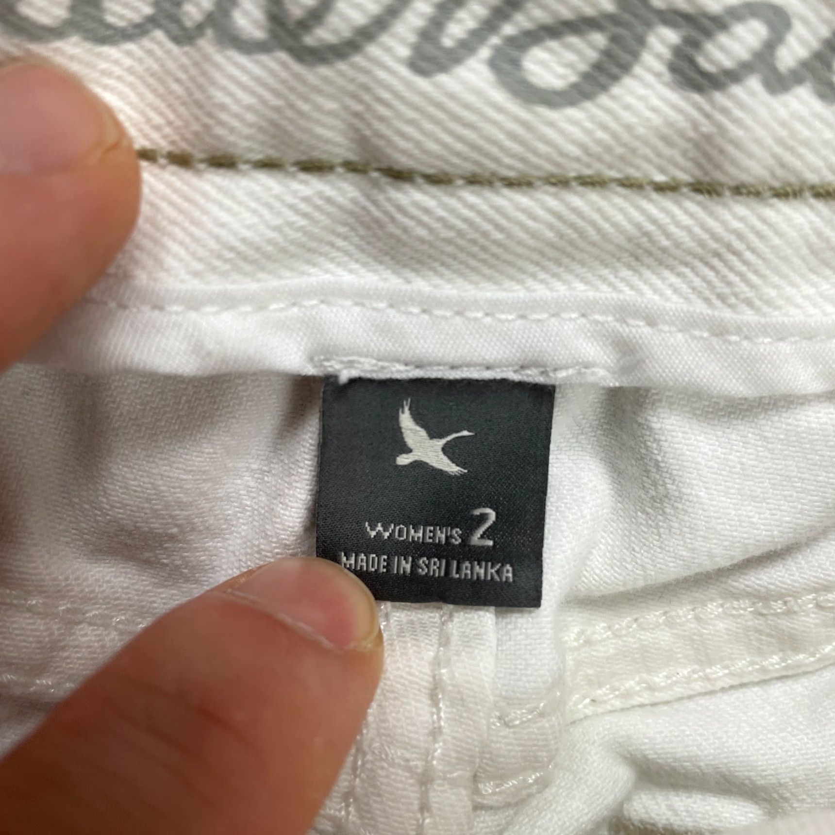 Eddie Bauer Eddie Bauer Denim Mini Skirt Womens 2 Short White Casual Cotton Spandex Pockets 90s Theme Mens? Wait Size 26" / US 2 / IT 38 - 6 Thumbnail