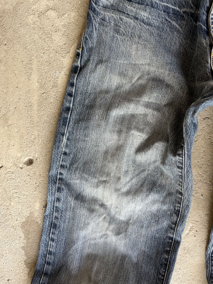 If Six Was Nine × Japanese Brand × Le Grande Bleu (L.G.B.) Faded Thrashed Crash Denim Pants Jeans like Rick Owens Y2K Size US 33 - 6 Thumbnail