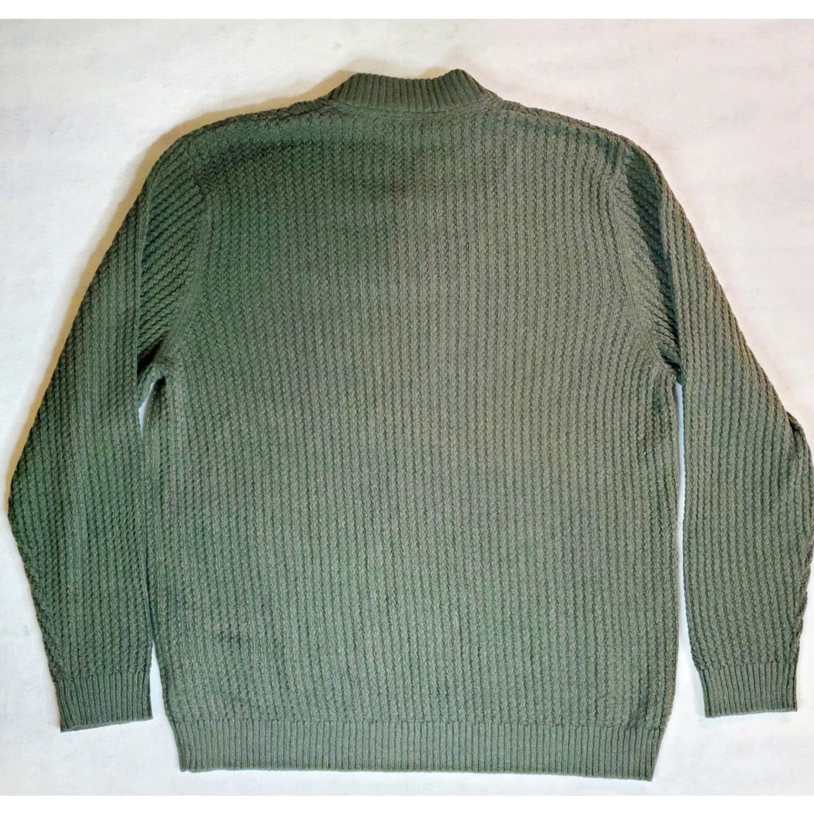 Eddie Bauer Eddie Bauer Classic Henley Sweater Men's XL Green 100% Cotton, Button, Knit, Long Sleeve, Regular Fit Size US XL / EU 56 / 4 - 5 Thumbnail