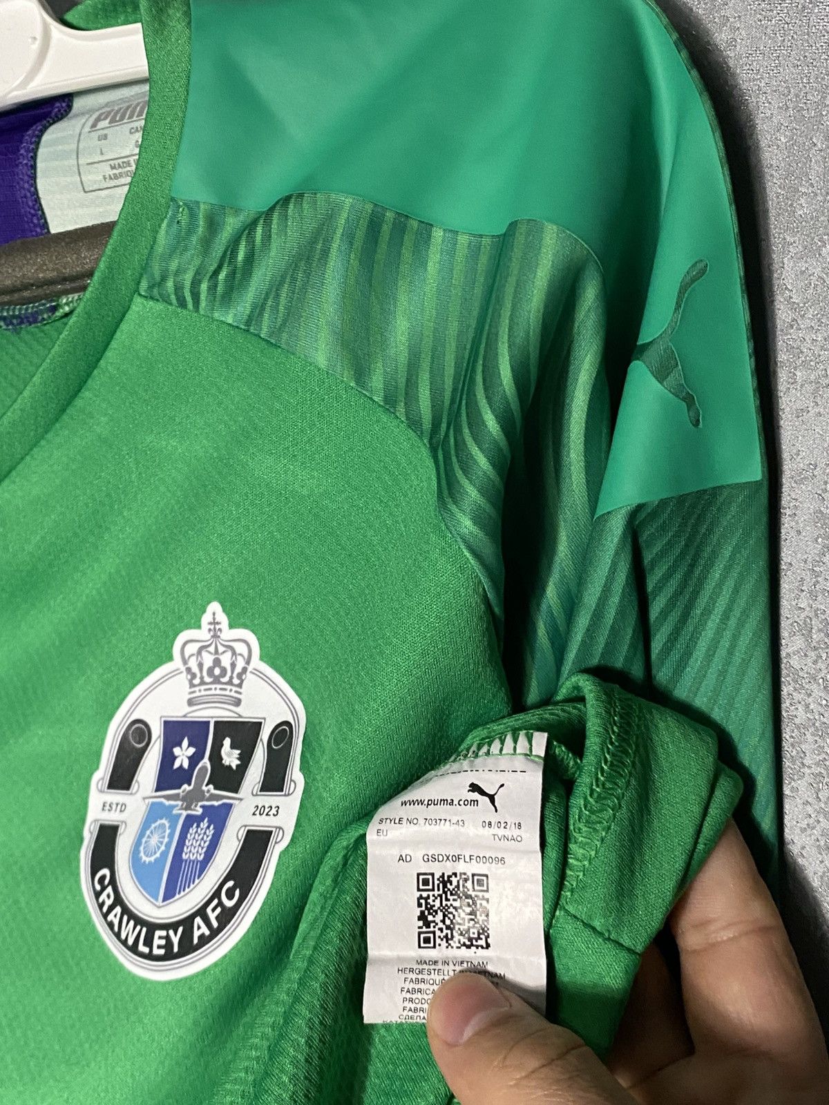 Puma Crawley AFC Puma Soccer Jersey Goalkeeper Match Worn Size US M / EU 48-50 / 2 - 4 Thumbnail
