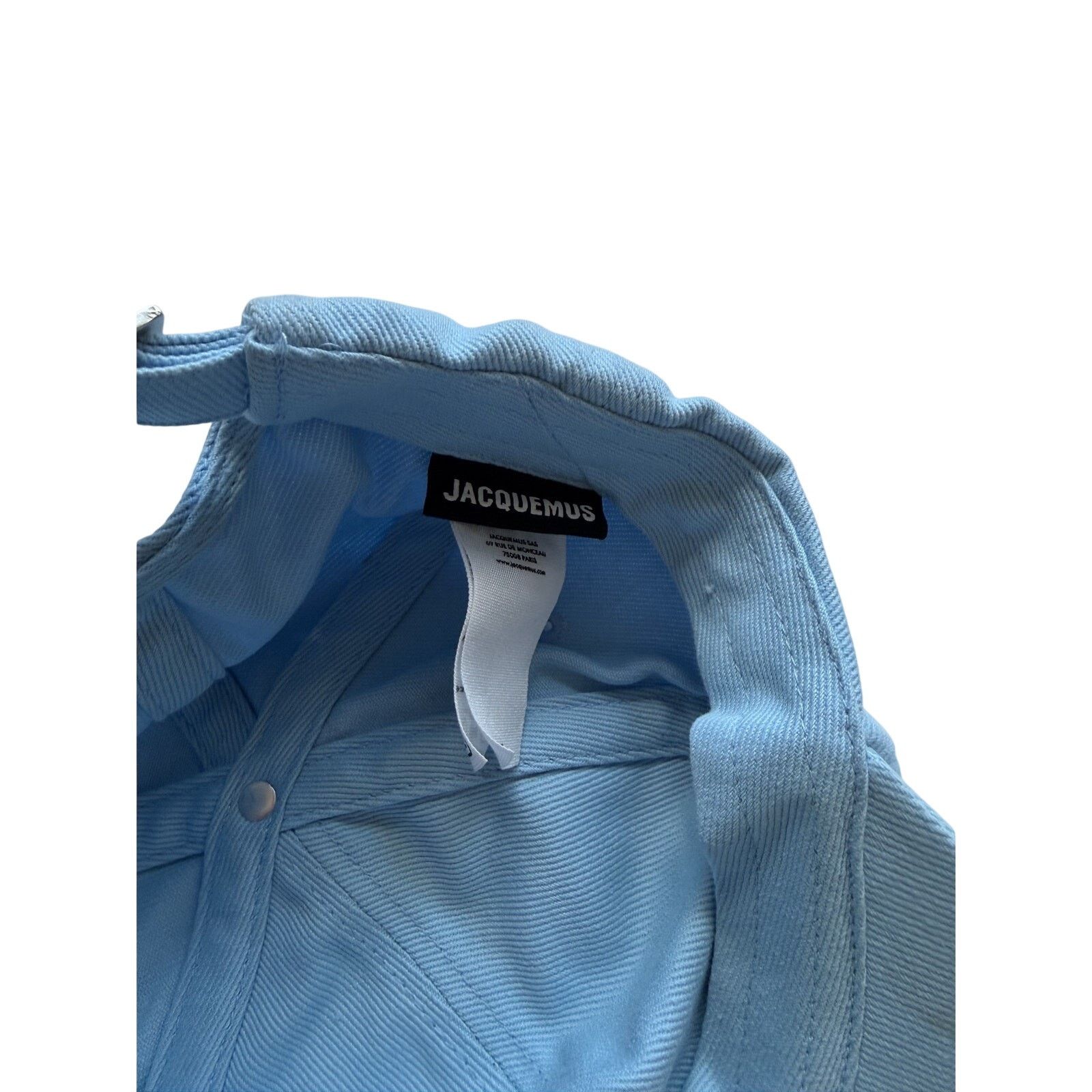 Jacquemus Jacquemus La Casquette Logo Embroidered Baseball Cap Blue Size ONE SIZE - 4 Thumbnail