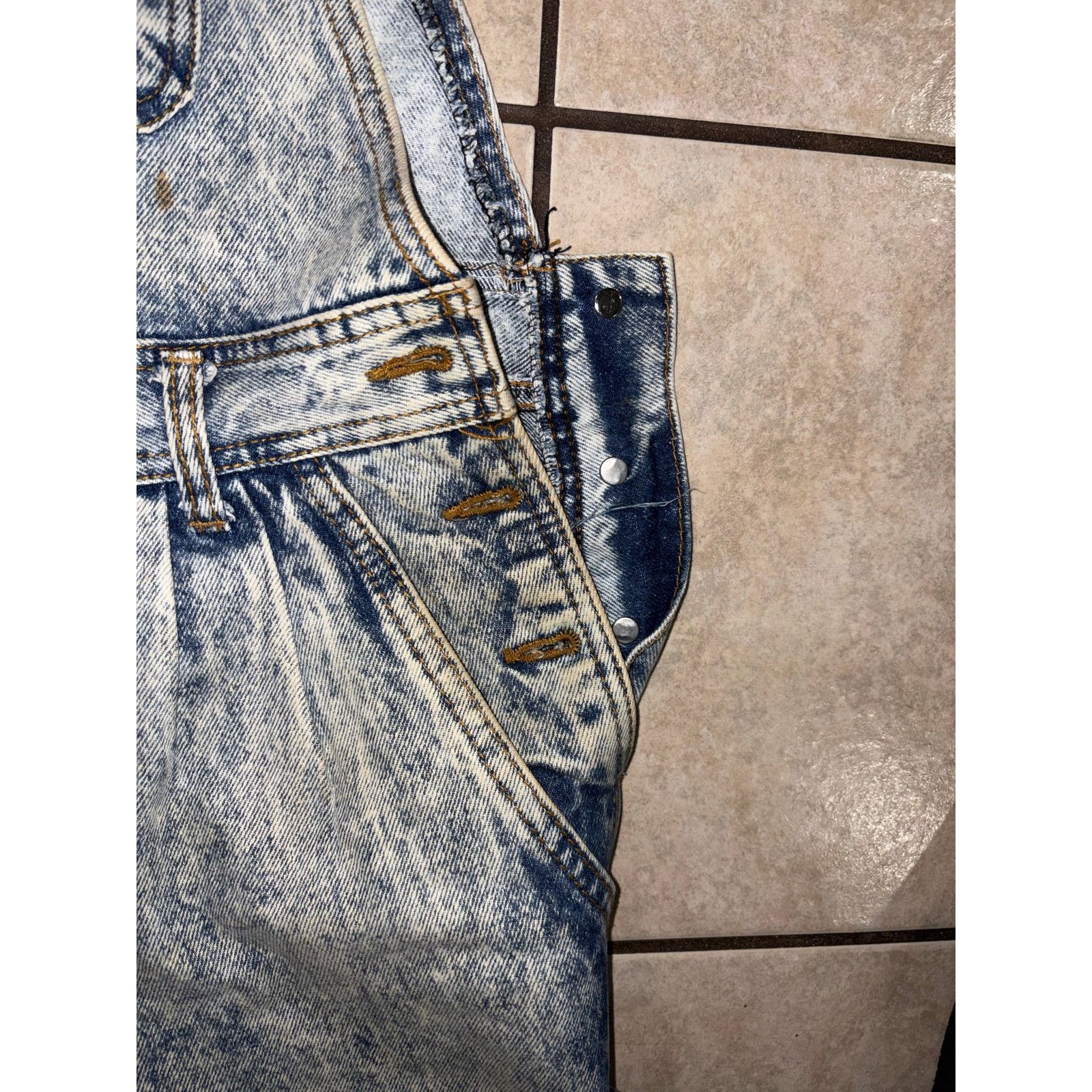 Other Vintage paco jeans overalls acid wash 90s denim. Inseam 32 Size US 32 / EU 48 - 5 Thumbnail
