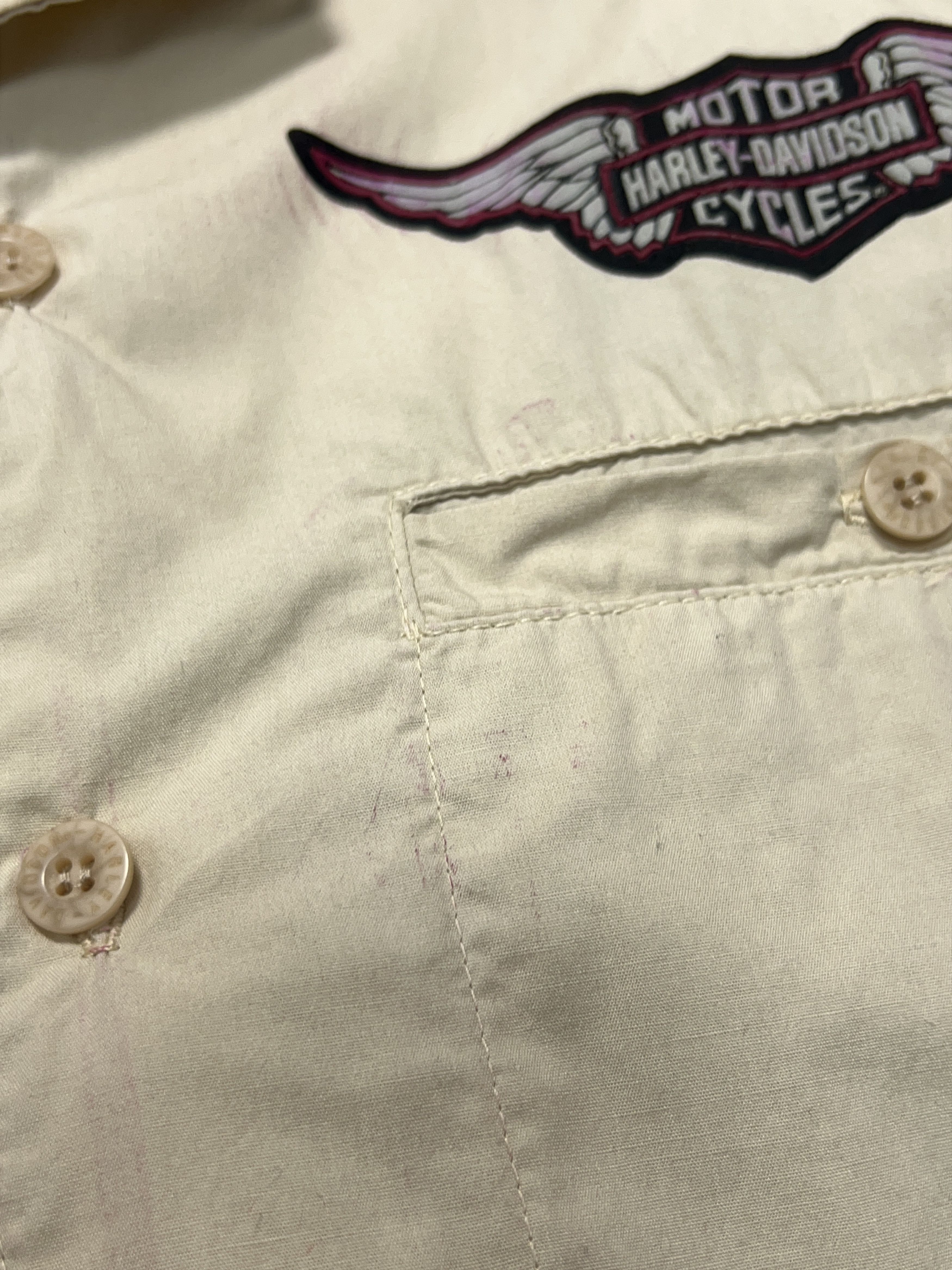 Vintage Harley Davidson Motorcycles Biker Shirt Button Up Big Logo S Size US S / EU 44-46 / 1 - 6 Thumbnail