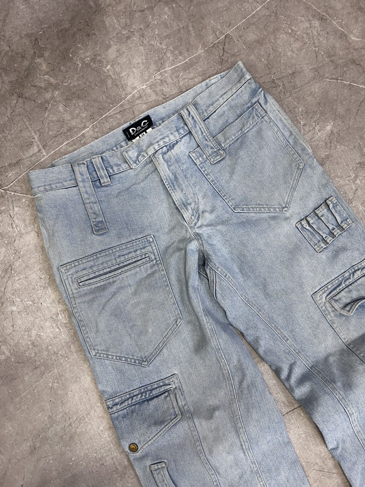 Dolce & Gabbana Dolce Gabbana Archive FW 2000s cargo distressed jeans y2k Size US 34 / EU 50 - 6 Thumbnail