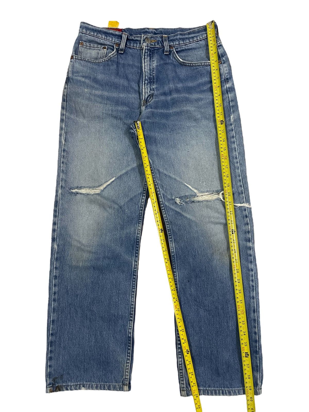 Edwin Rare 90s Edwin US Classic Loose Straight Fit Ripped Jeans Size US 32 / EU 48 - 18 Thumbnail
