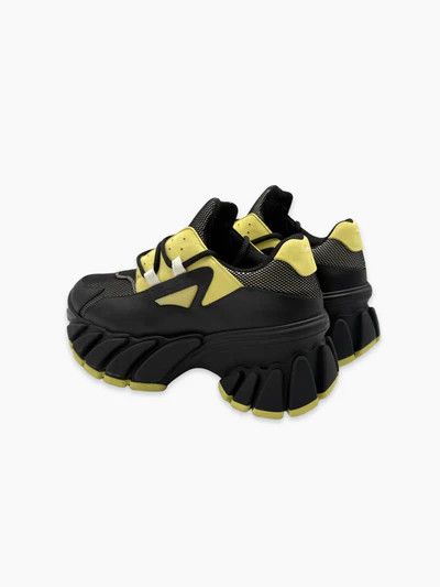 Maison Margiela oc11z0925 Chunky Fusion Sneakers in Black/Yellow Size US 11 / EU 44 - 3 Thumbnail