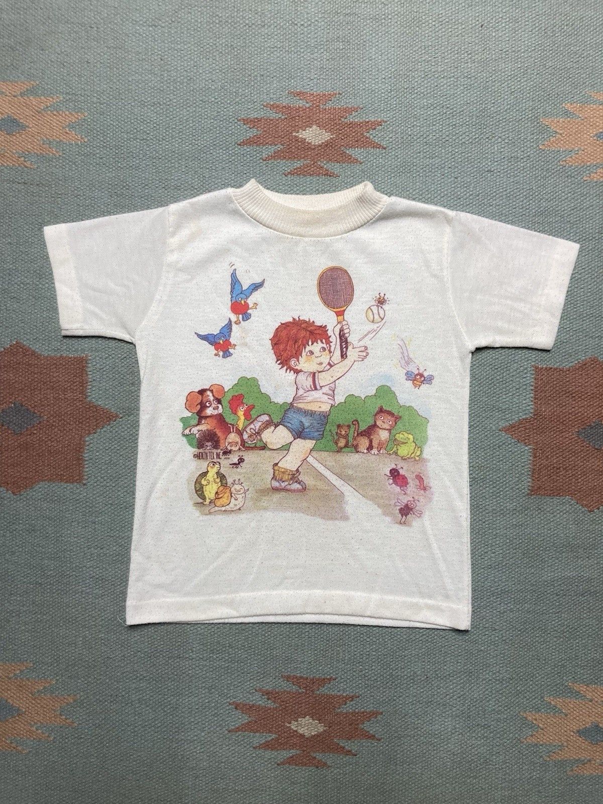 Vintage 70s t shirt healthtex cute animals women’s XS baby tee Size XS / US 0-2 / IT 36-38 - 1 Thumbnail