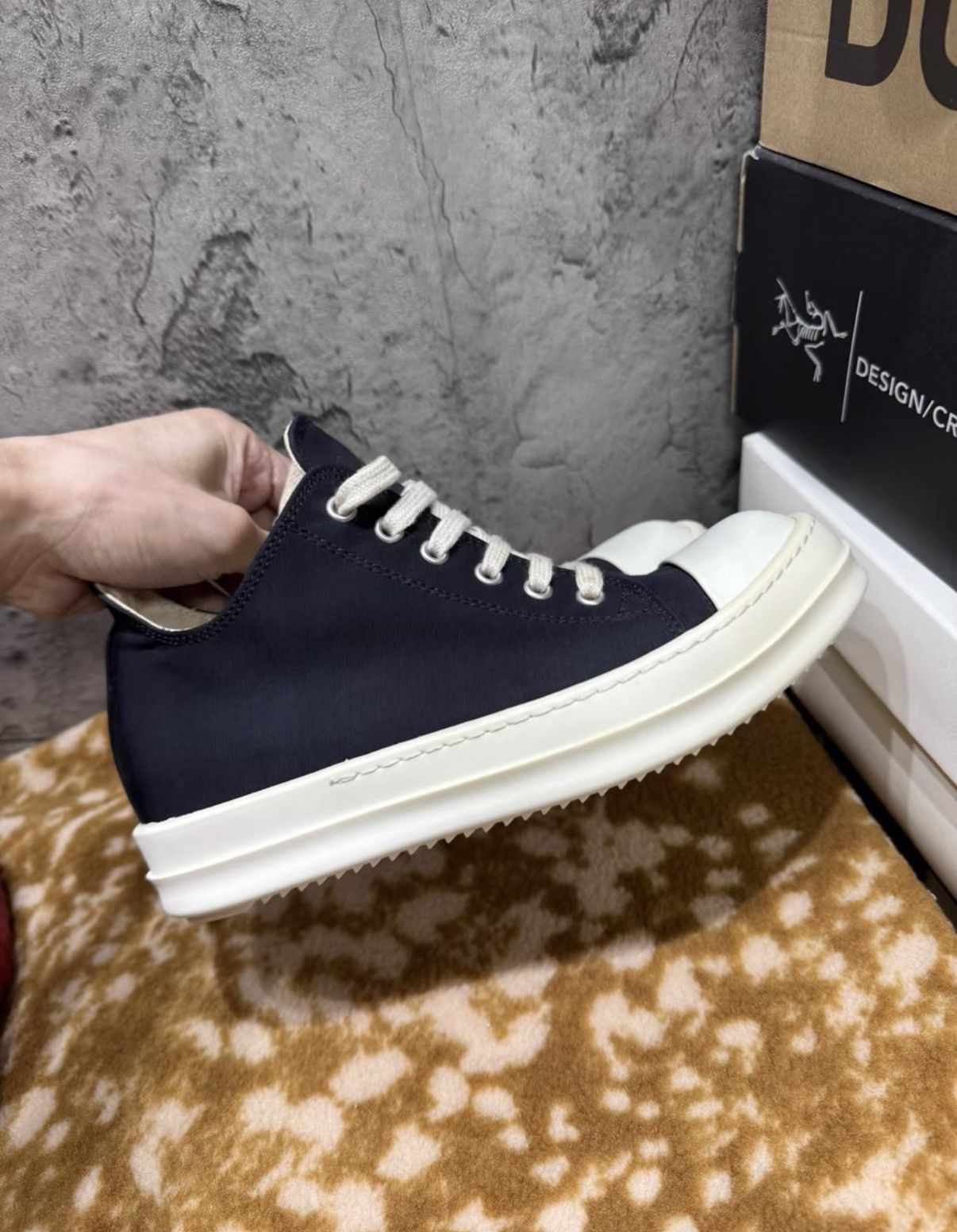 Rick Owens Rick Owens DRKSHDW Low Top Ramones K37 Size US 6 / IT 36 - 7 Thumbnail