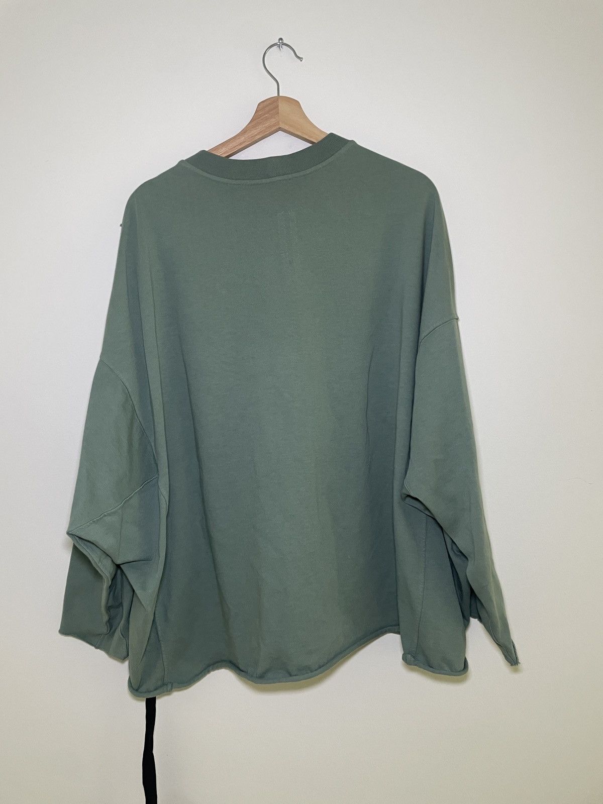 Rick Owens × Rick Owens Drkshdw Rick Owens DRKSHDW Luxor Crater Tee – Pale Green – OS Size US M / EU 48-50 / 2 - 4 Thumbnail