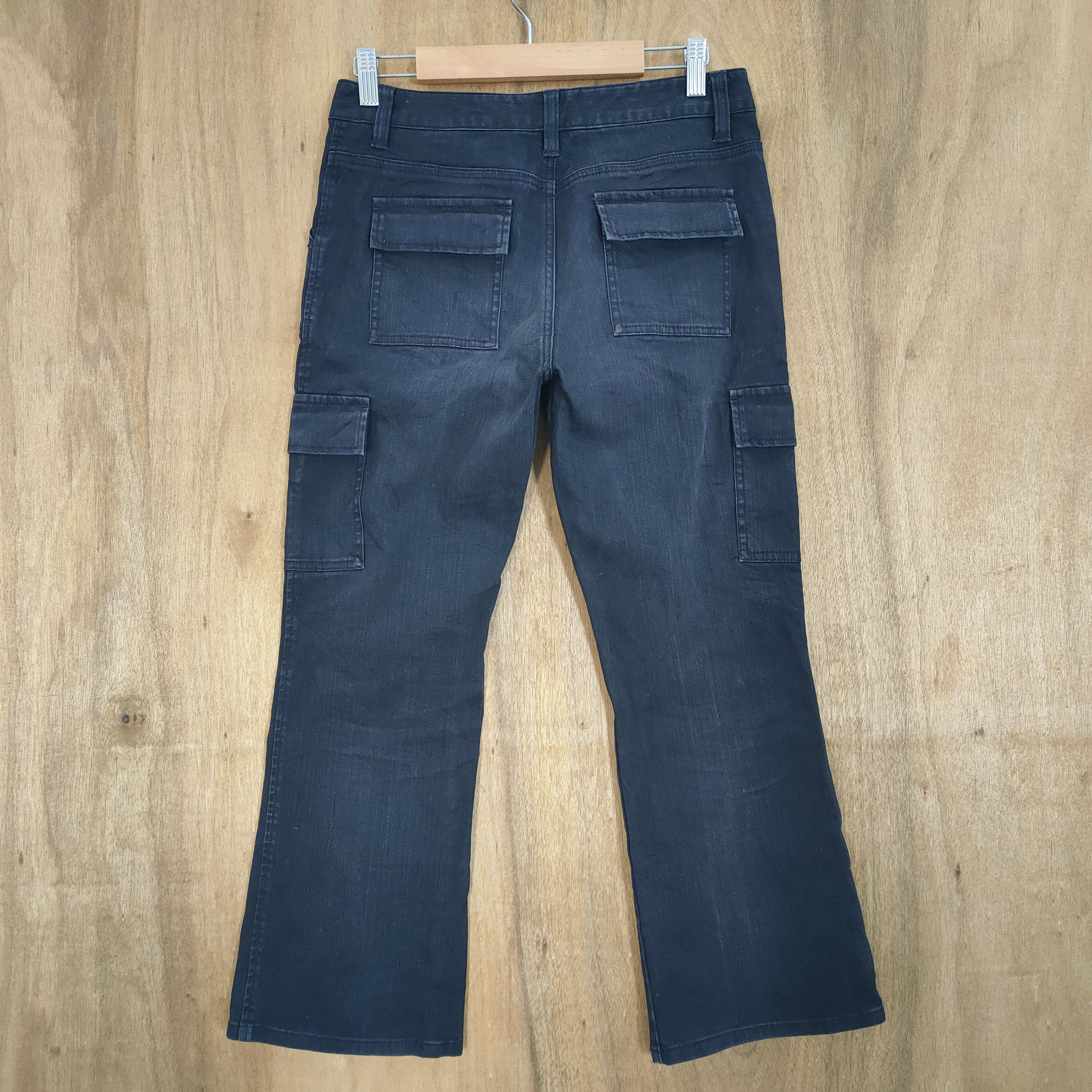 Japanese Brand JAPANESE BRAND BLACK FLARED CARGO PANTS Size US 28 / EU 44 - 8 Thumbnail