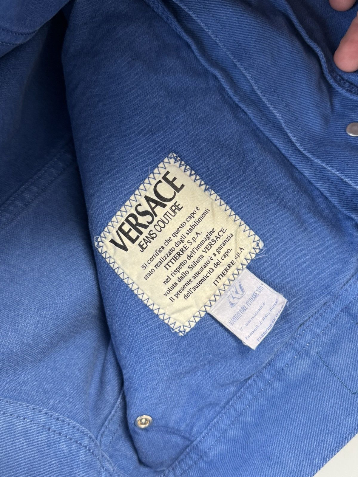Versace Versace Vintage Blue Denim Jacket — Luxury Streetwear Size US M / EU 48-50 / 2 - 17 Thumbnail