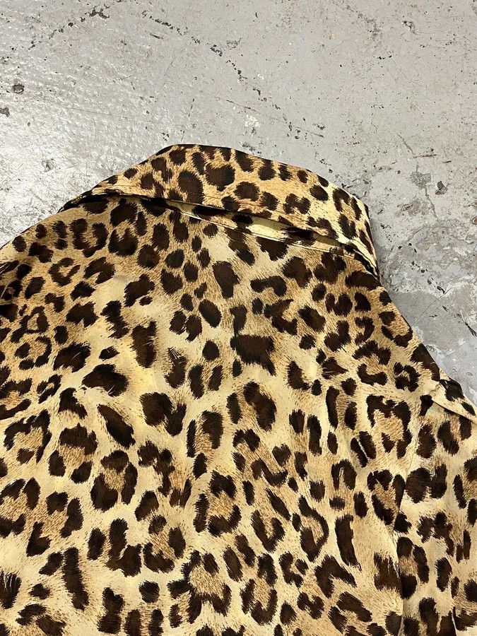 Roberto Cavalli 2000s Cavalli Leopard Print Chic Shirt Size XS / US 0-2 / IT 36-38 - 8 Thumbnail