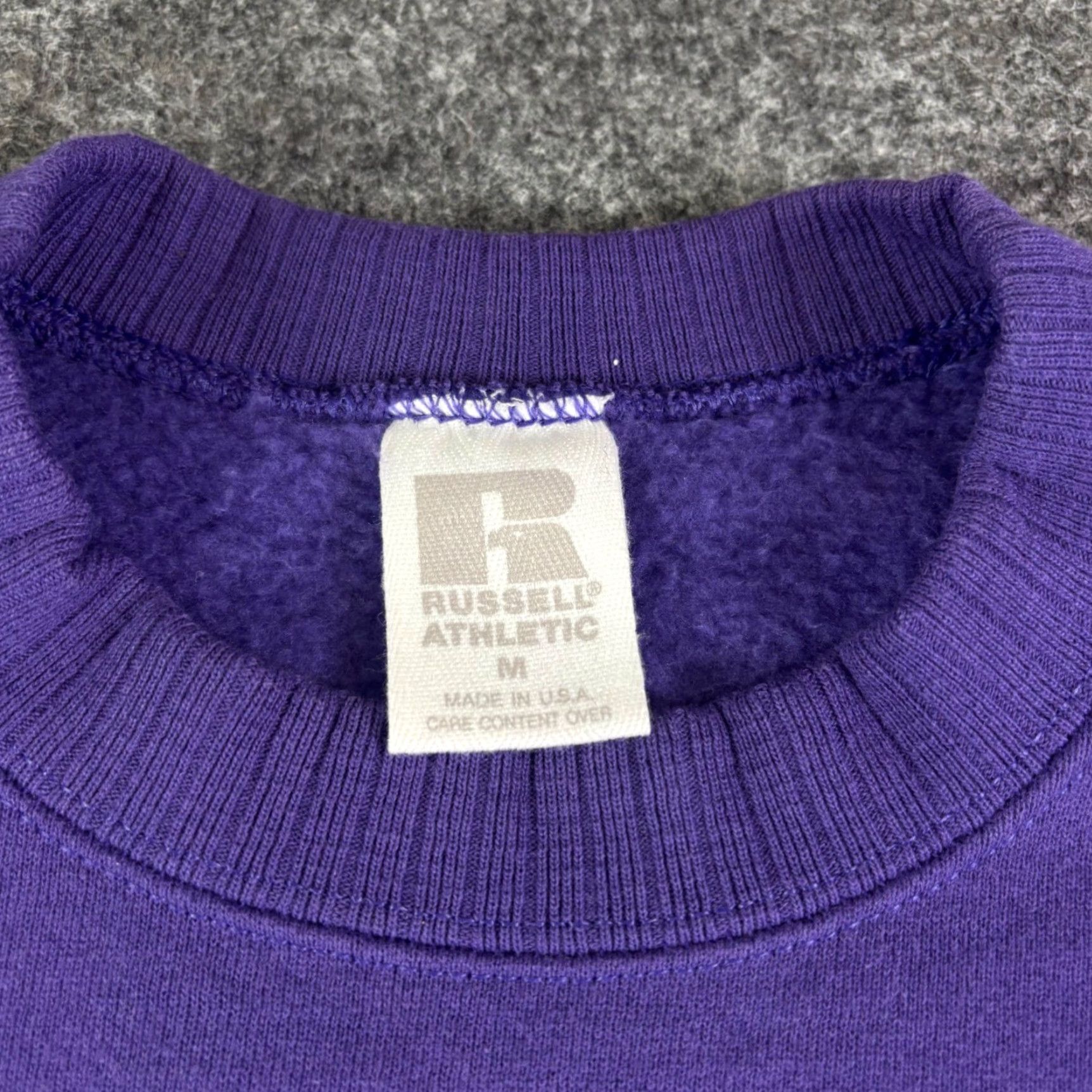 Russell Athletic VINTAGE Russell Athletic Purple Crewneck Sweatshirt Womens M 90s USA Size M / US 6-8 / IT 42-44 - 6 Thumbnail