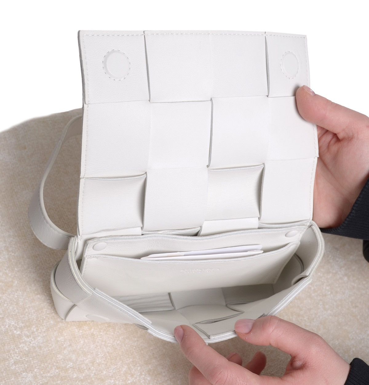 Bottega Veneta Bottega Veneta Cassette White Waist Bag Size ONE SIZE - 9 Thumbnail