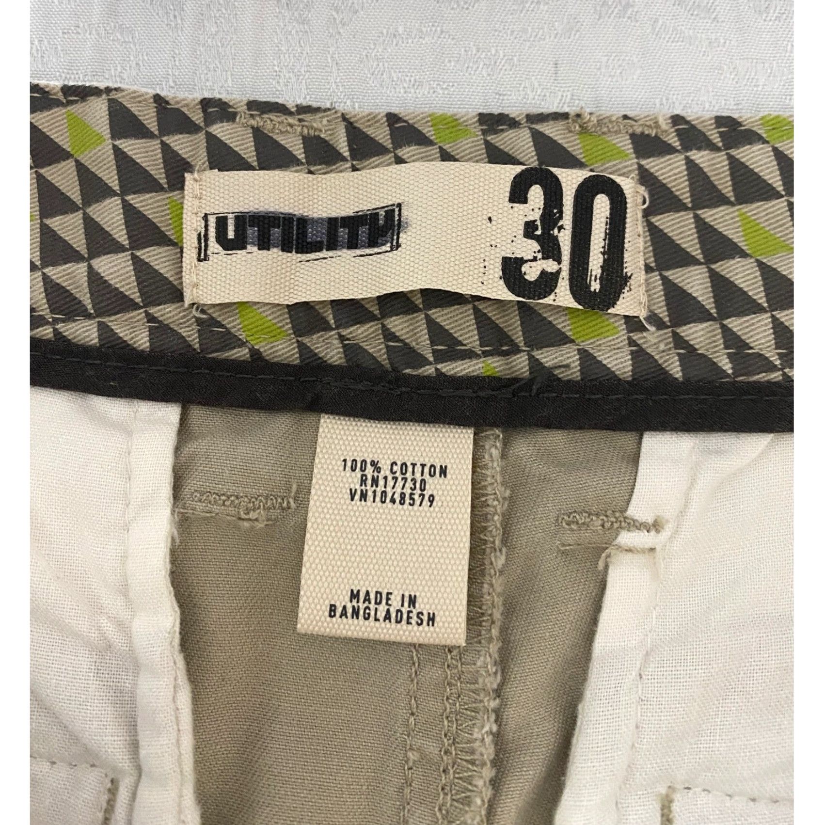 Vintage Utility Mens Size 30 Beige Cotton Casual Chino Shorts Utility Size US 30 / EU 46 - 3 Thumbnail