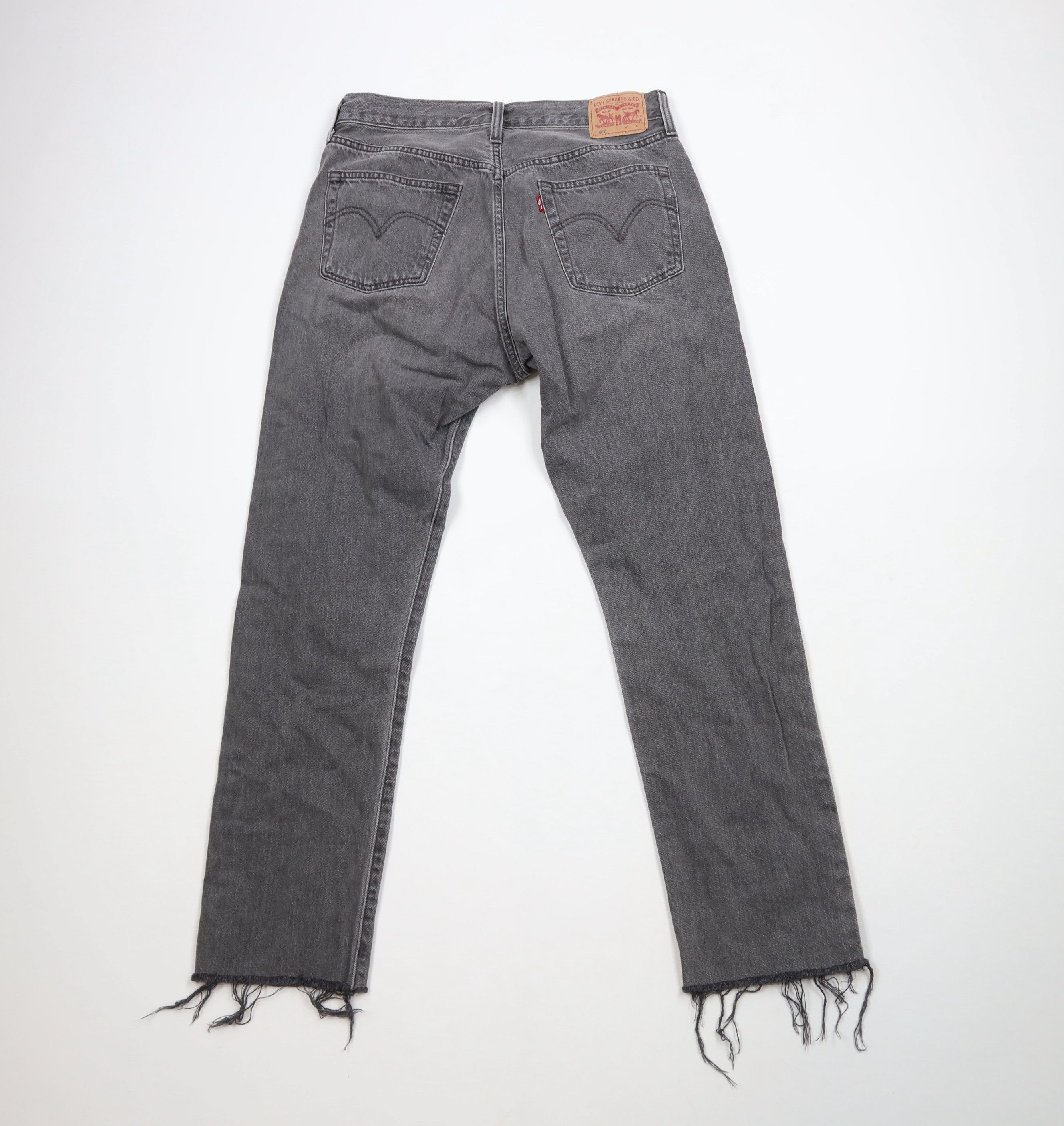 Levi's × Vintage Vintage Y2K Levis 501 Raw Hem Button Fly Original Fit Jeans Size 30" / US 8 / IT 44 - 8 Thumbnail