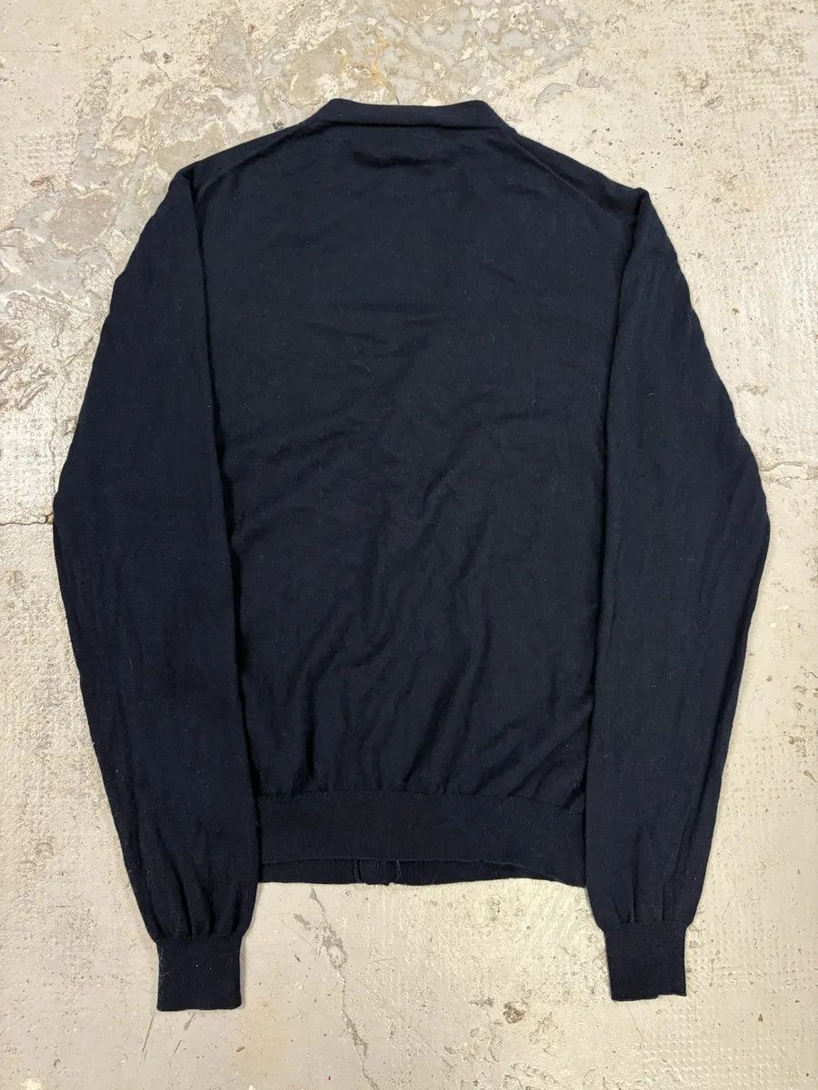 Designer × Prada × Vintage Prada Navy Minimalist Cardigan Sweater Size US S / EU 44-46 / 1 - 4 Thumbnail