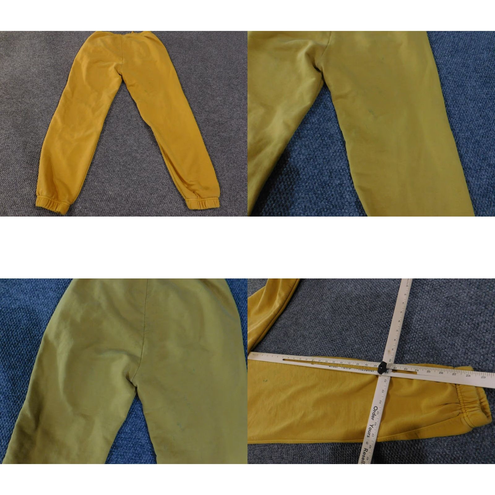 Levi's VINTAGE Levi's Pants Mens Small Yellow Jogger Sweatpants Drawstring Elastic Cuffs Logo Size US 29 - 9 Thumbnail
